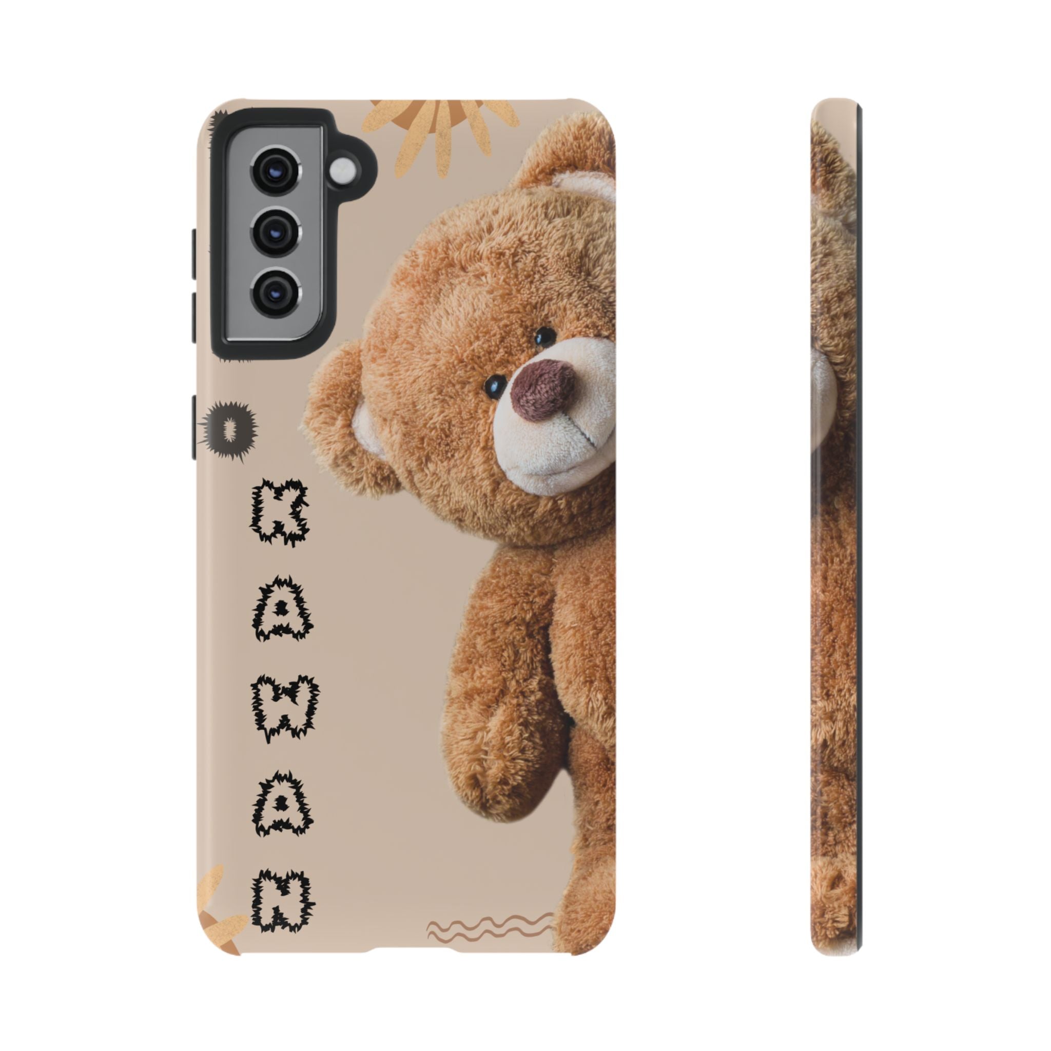 Cute Teddy Bear Phone Case — Personalized "Kawan" Design