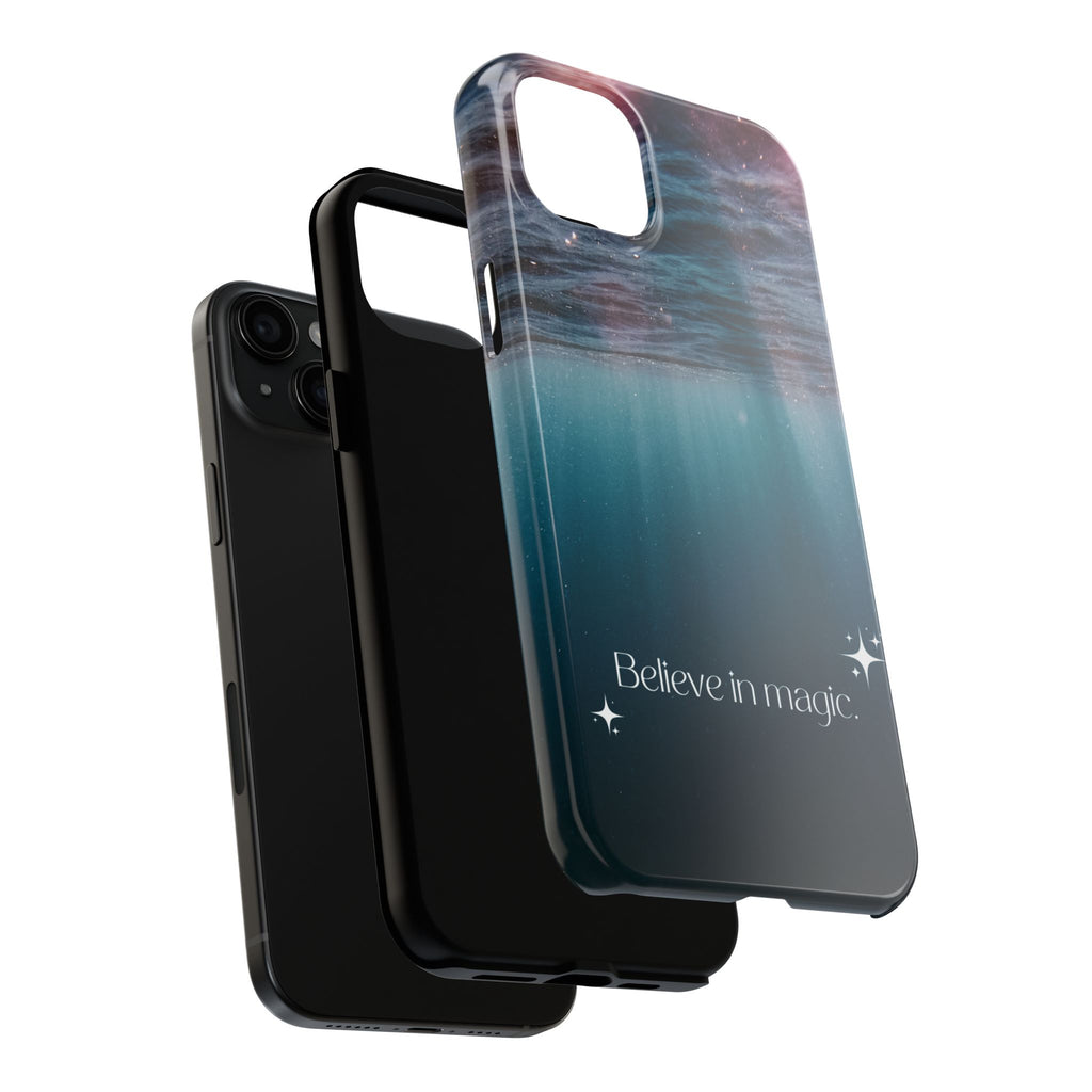 Believe in Magic Phone Case — Mystical Ocean Galaxy Tough Phone Case
