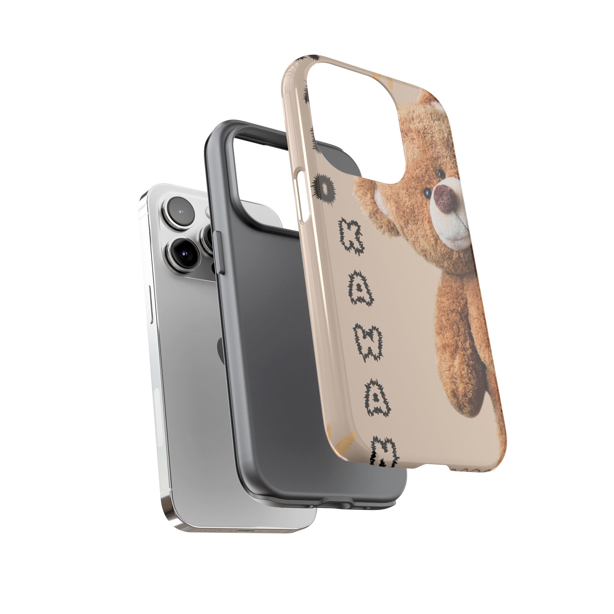 Cute Teddy Bear Phone Case — Personalized "Kawan" Design