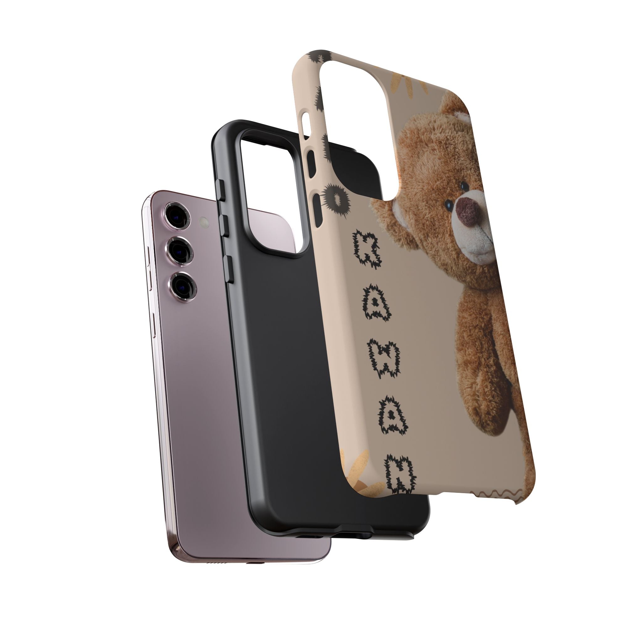 Cute Teddy Bear Phone Case — Personalized "Kawan" Design