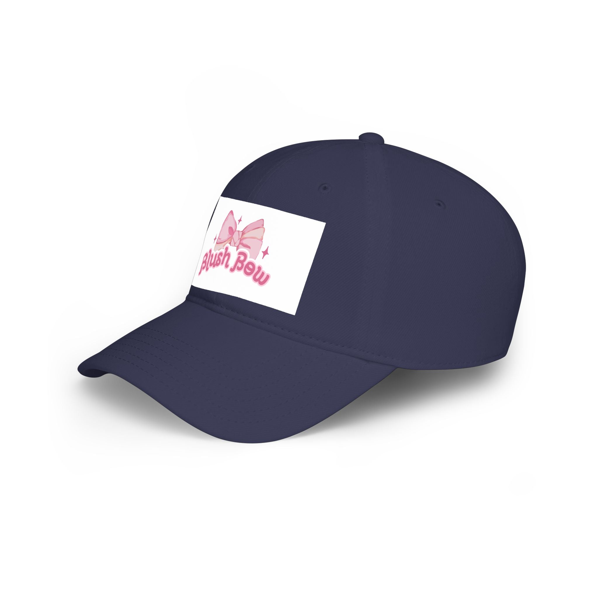 Blush Bow Cap — Cute Pink Bow Baseball Hat with "Blush Bow" Logo