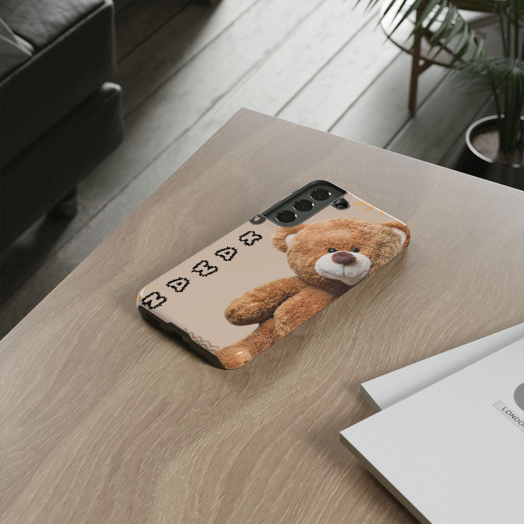 Cute Teddy Bear Phone Case — Personalized "Kawan" Design