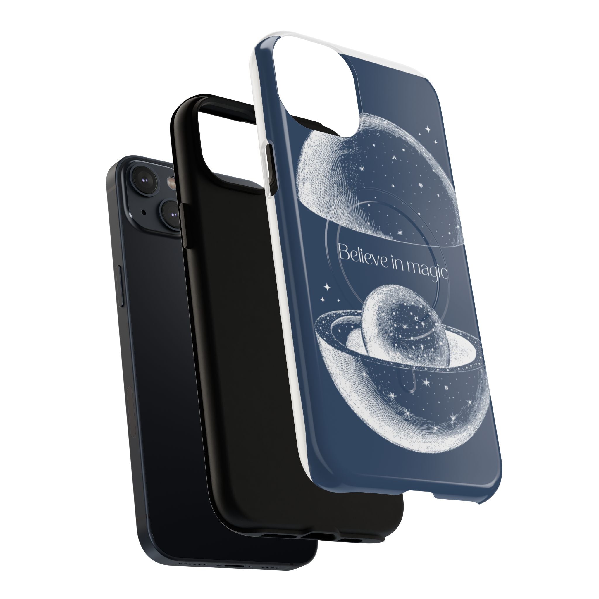 Believe in Magic Phone Case — Protective Magnetic Tough Case with Celestial Design