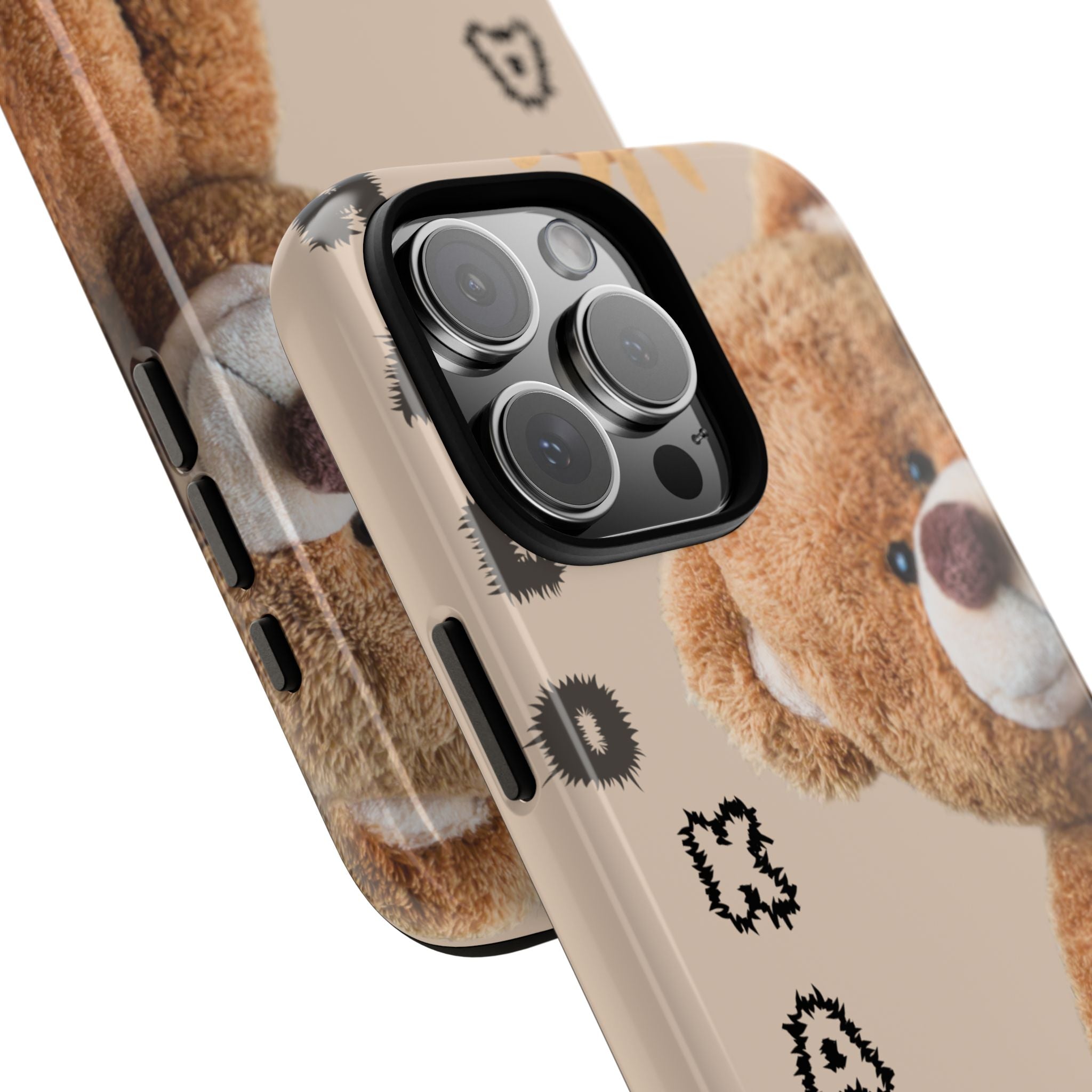 Cute Teddy Bear Phone Case — Personalized "Kawan" Design
