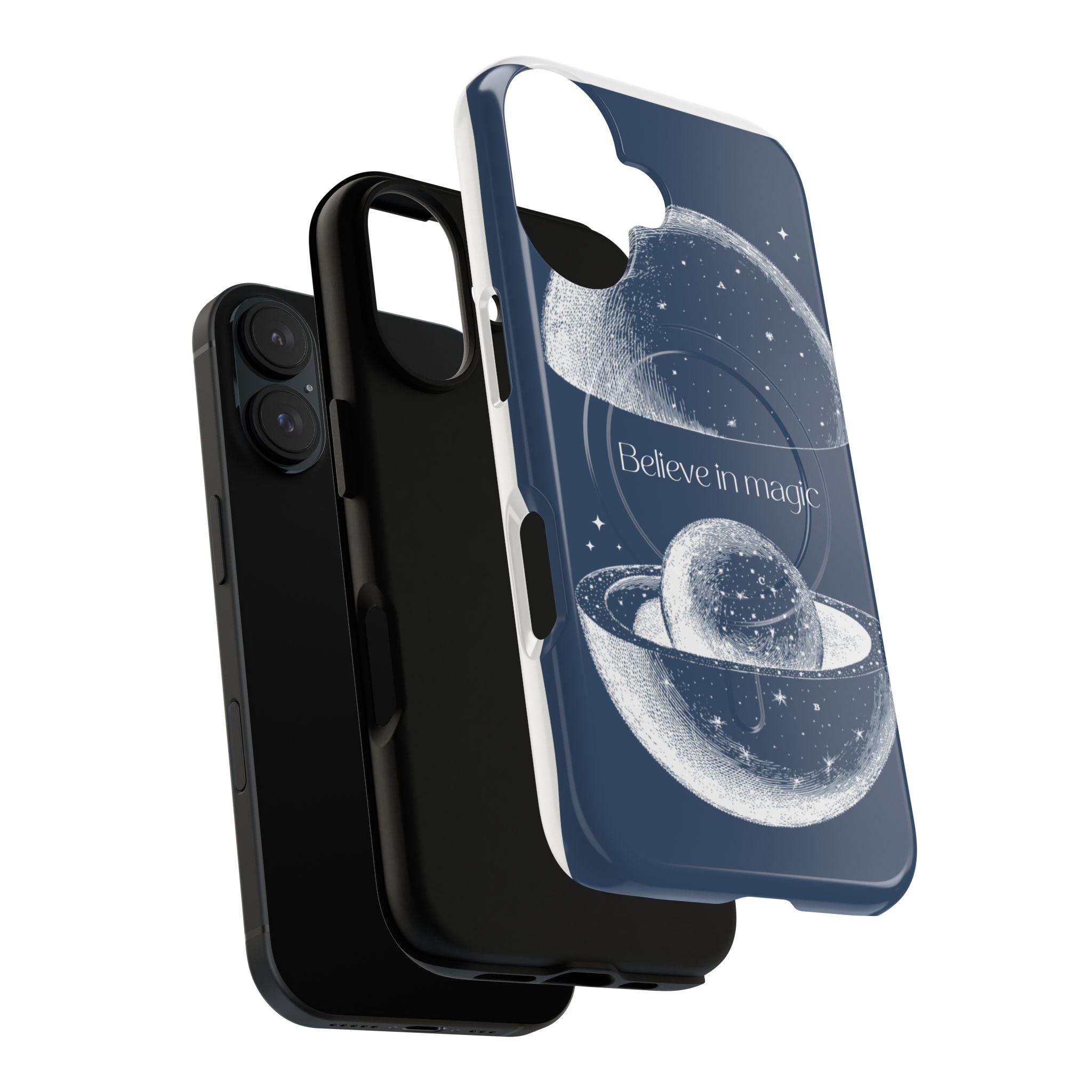 Believe in Magic Phone Case — Protective Magnetic Tough Case with Celestial Design