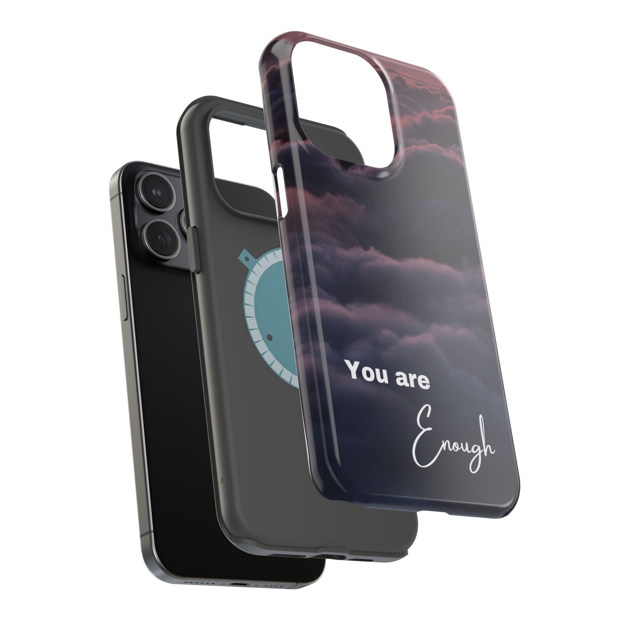 Phone Case — 'You Are Enough' Cloudy Sky Magnetic Impact-Resistant Case