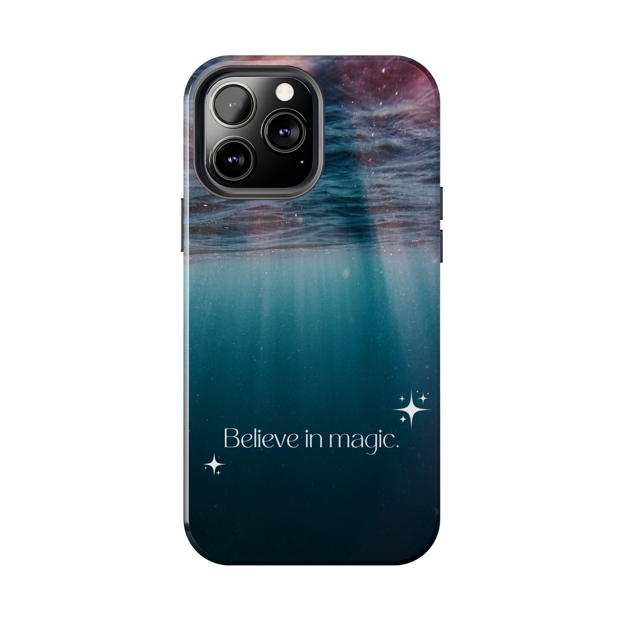 Believe in Magic Phone Case — Mystical Ocean Galaxy Tough Phone Case