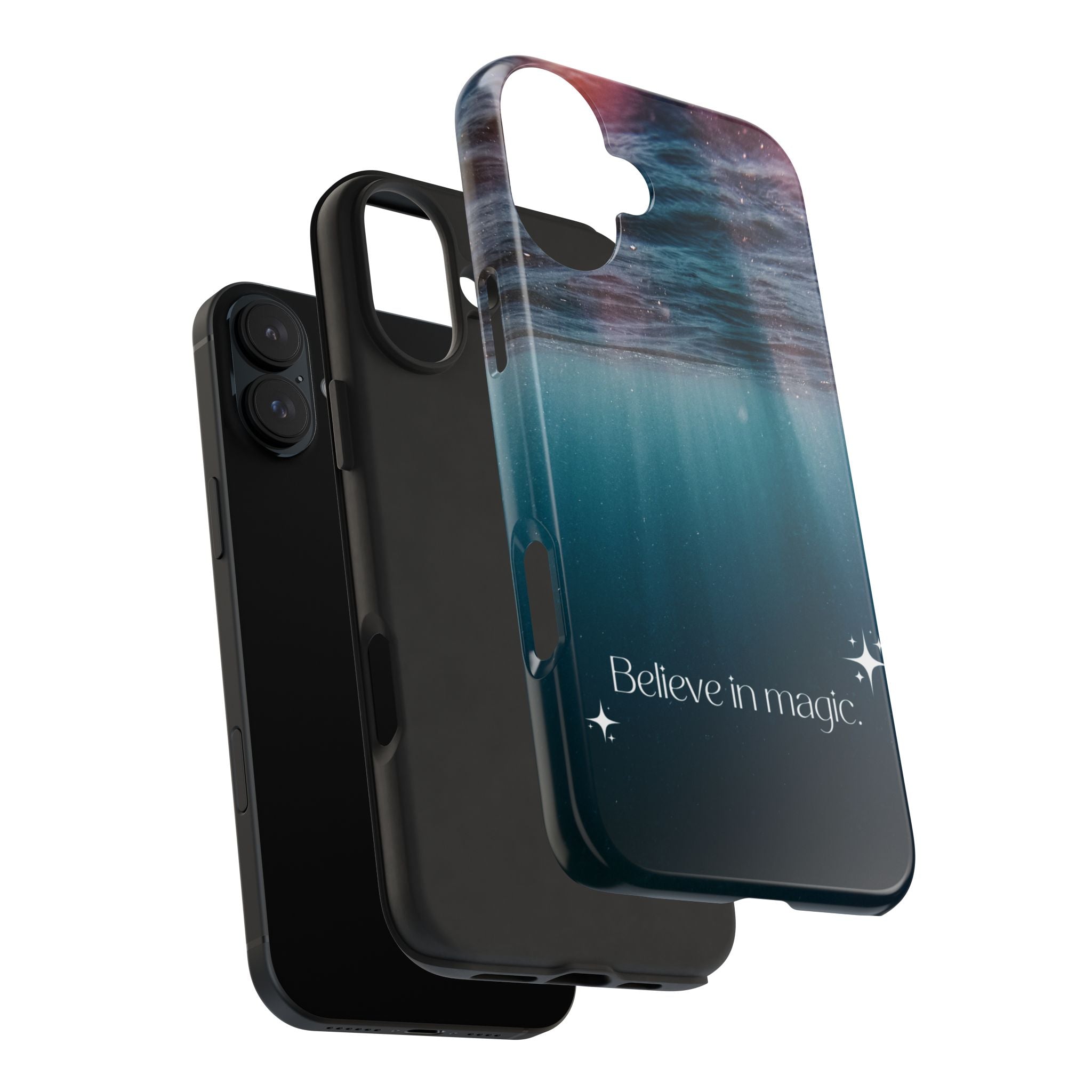 Believe in Magic Phone Case — Mystical Ocean Galaxy Tough Phone Case