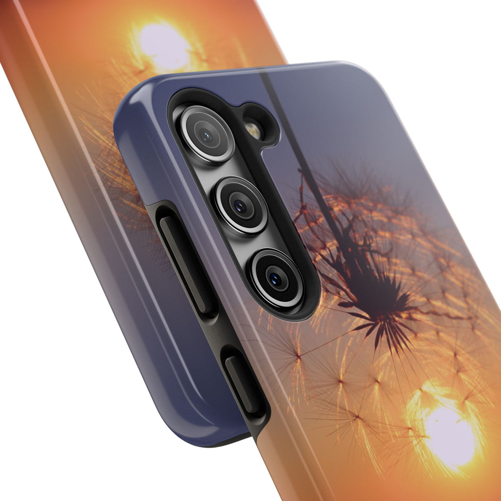Believe Dandelion Sunset Tough Phone Case — Inspirational Protective iPhone Cover