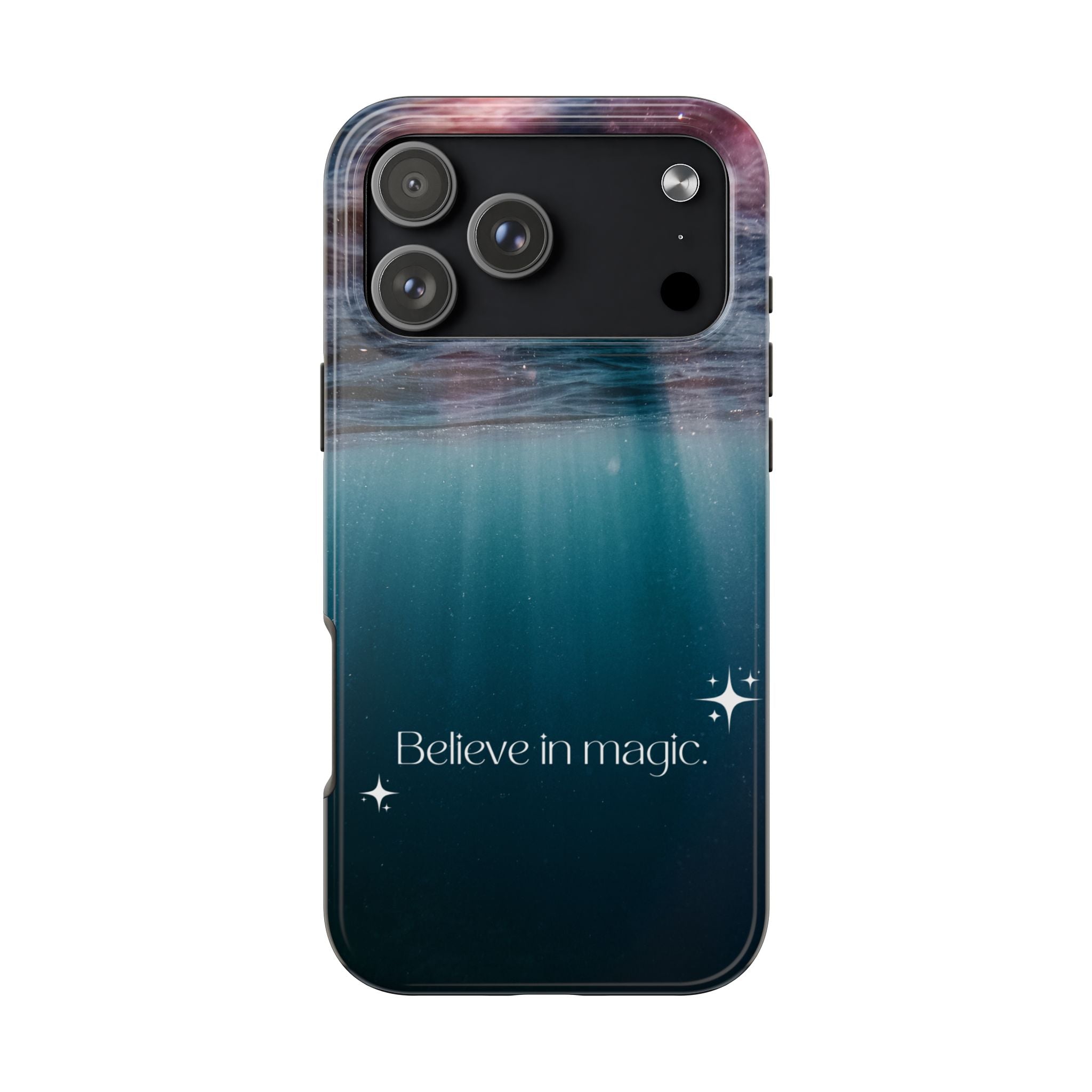 Believe in Magic Phone Case — Mystical Ocean Galaxy Tough Phone Case