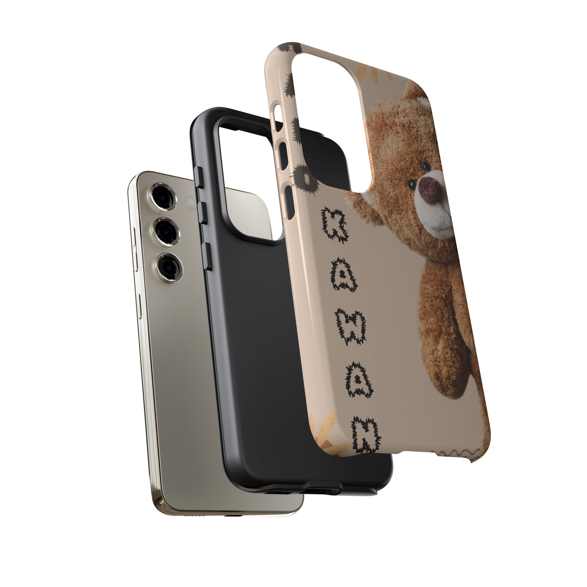 Cute Teddy Bear Phone Case — Personalized "Kawan" Design