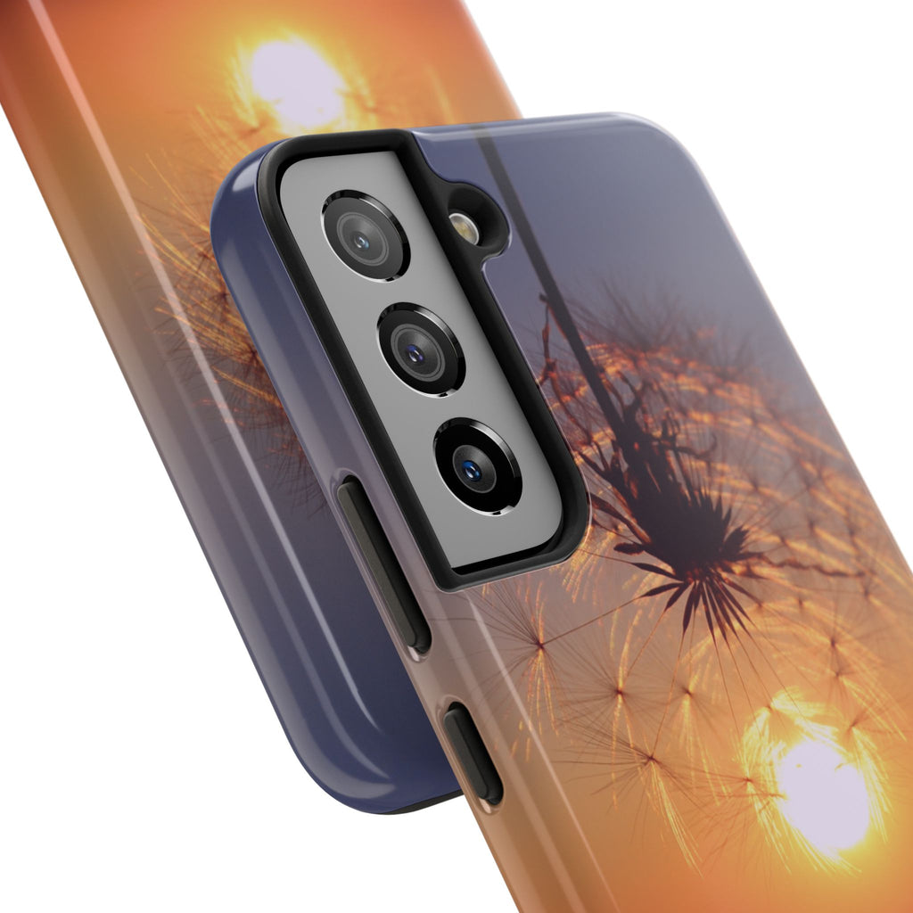 Believe Dandelion Sunset Tough Phone Case — Inspirational Protective iPhone Cover