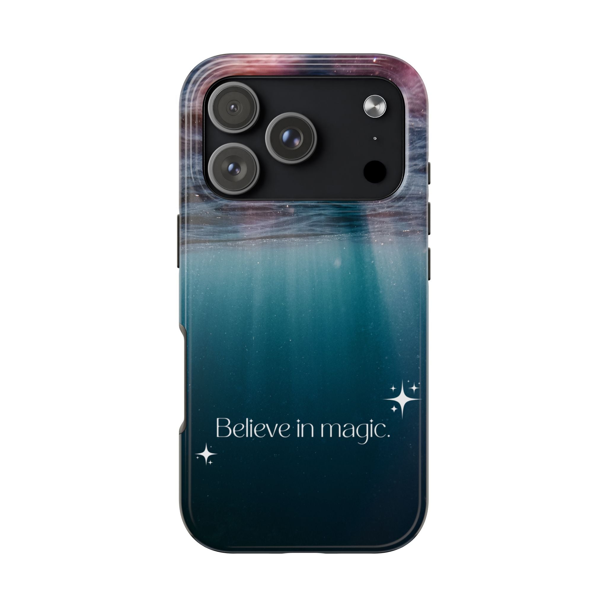 Believe in Magic Phone Case — Mystical Ocean Galaxy Tough Phone Case