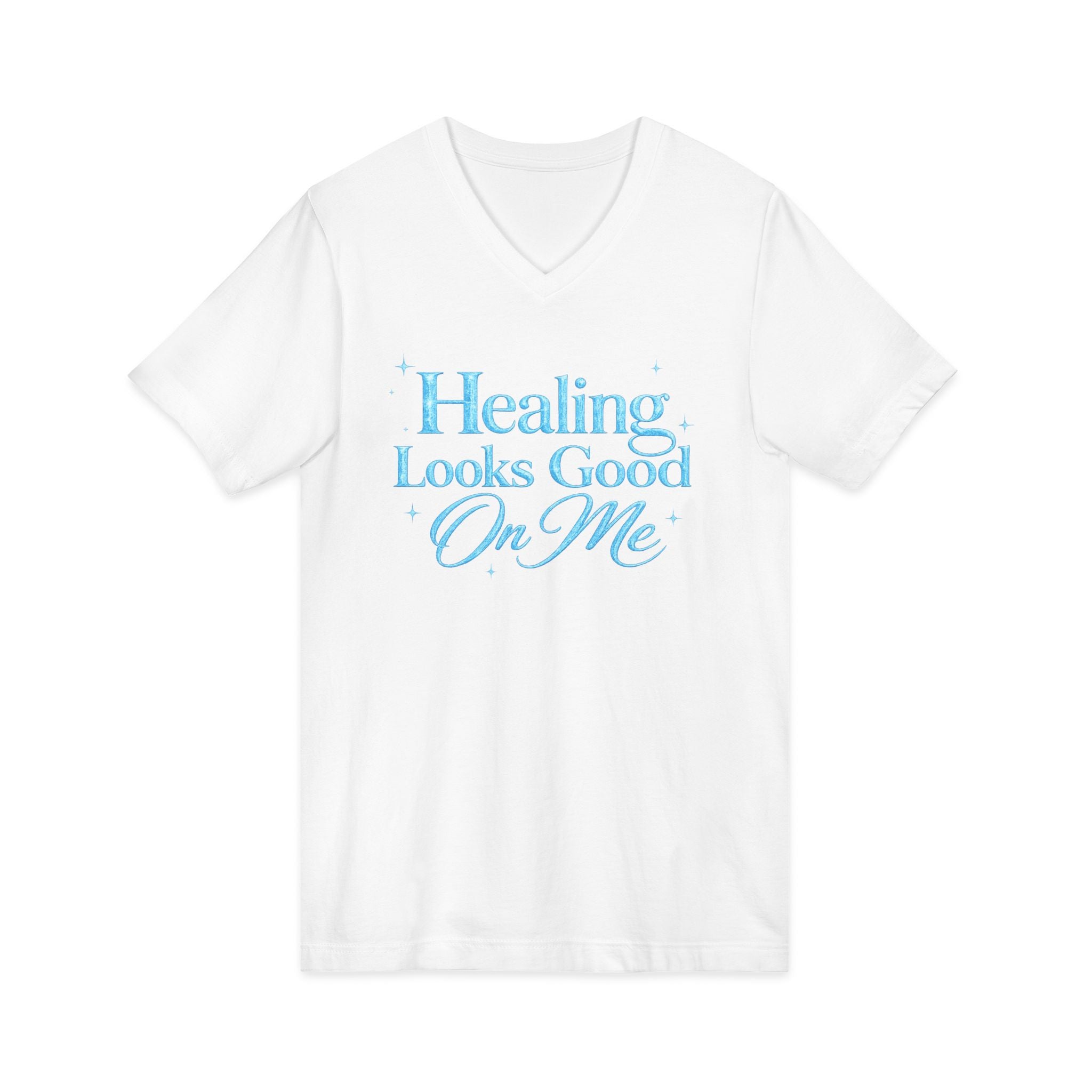 Unisex Healing Looks Good On Me V-Neck Tee