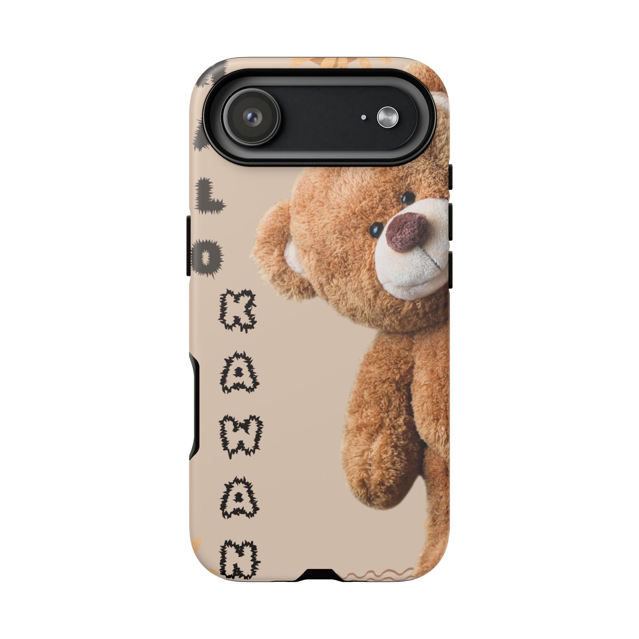 Cute Teddy Bear Phone Case — Personalized "Kawan" Design
