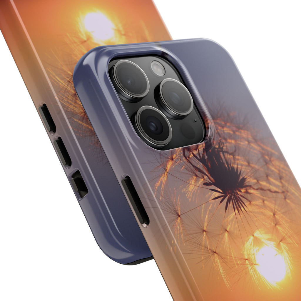 Believe Dandelion Sunset Tough Phone Case — Inspirational Protective iPhone Cover