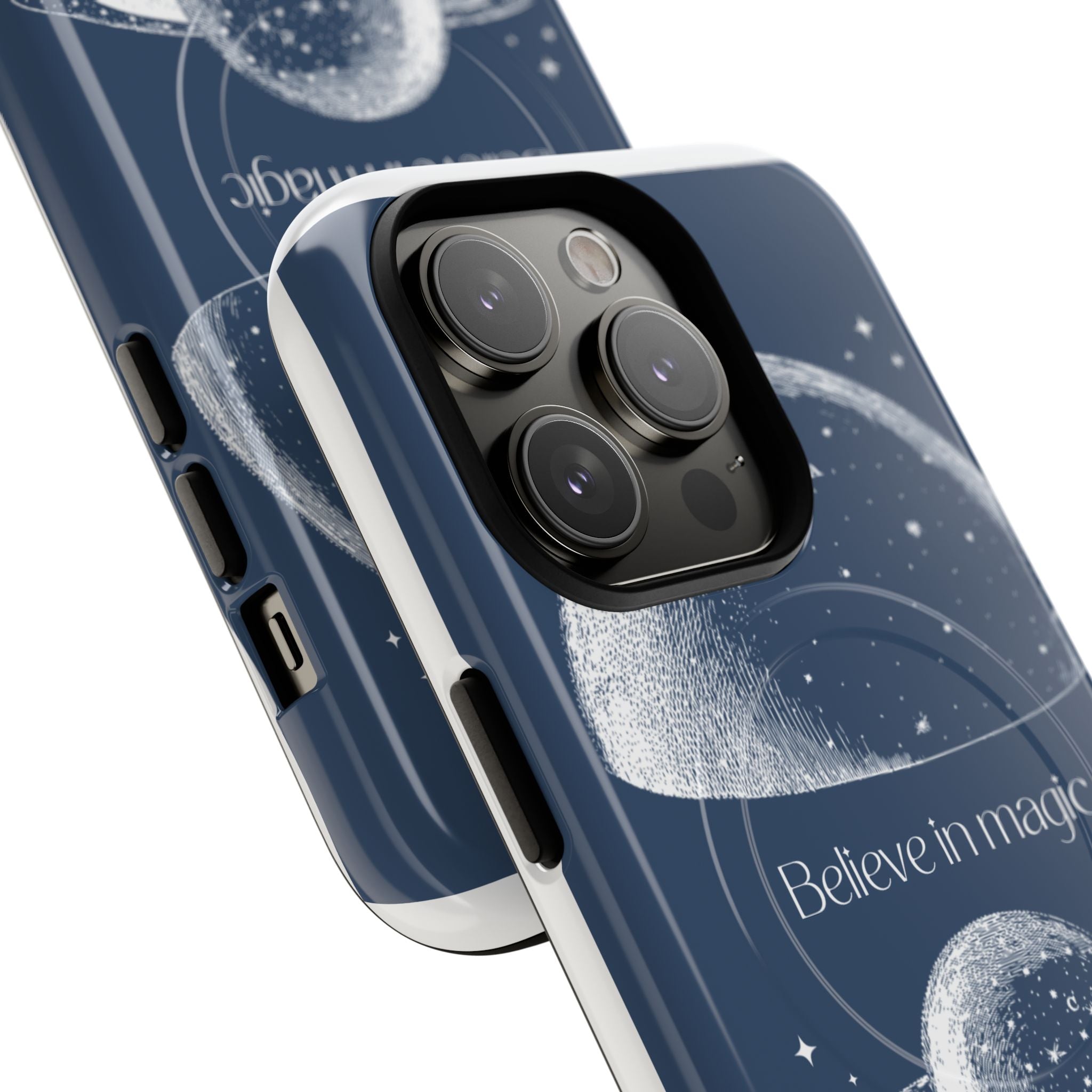 Believe in Magic Phone Case — Protective Magnetic Tough Case with Celestial Design