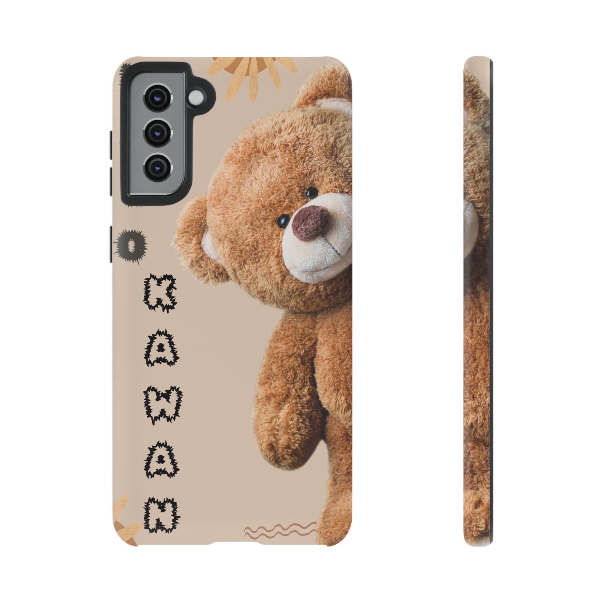 Cute Teddy Bear Phone Case — Personalized "Kawan" Design