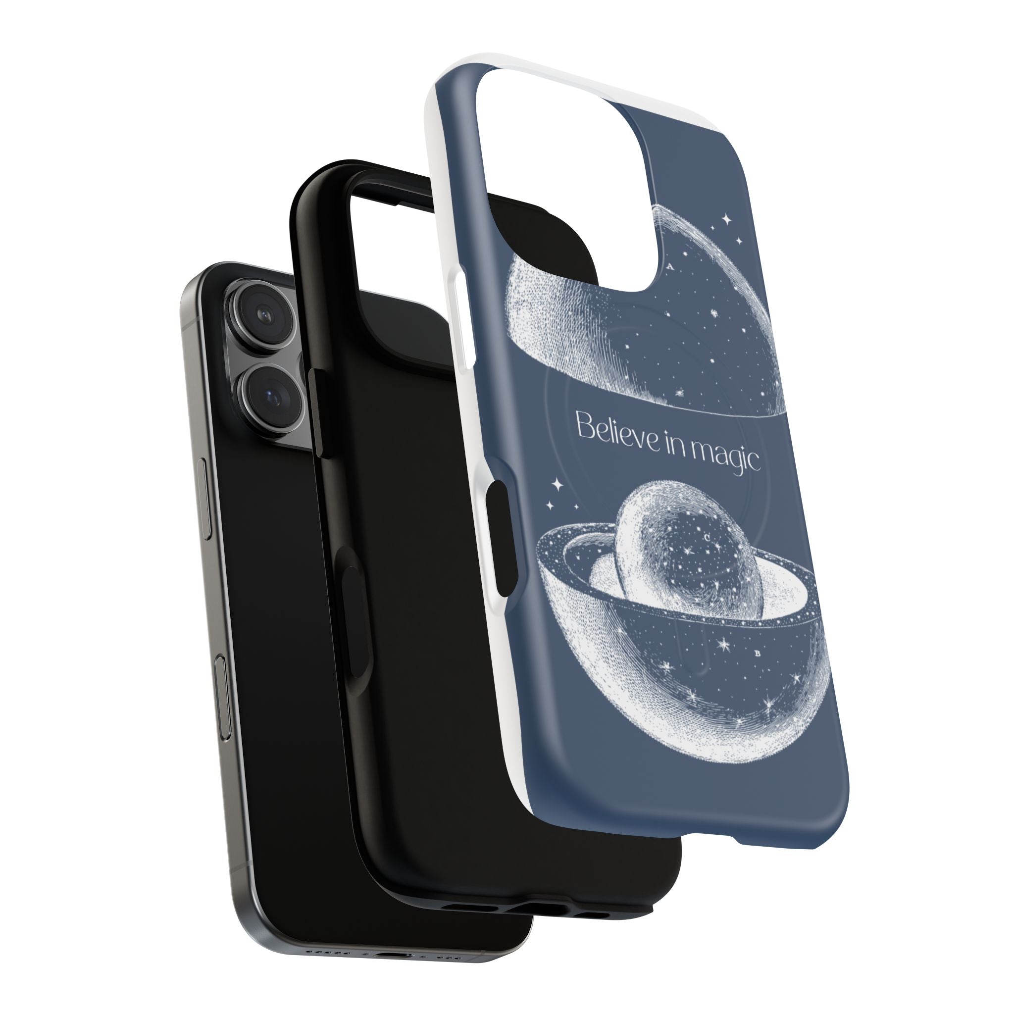 Believe in Magic Phone Case — Protective Magnetic Tough Case with Celestial Design