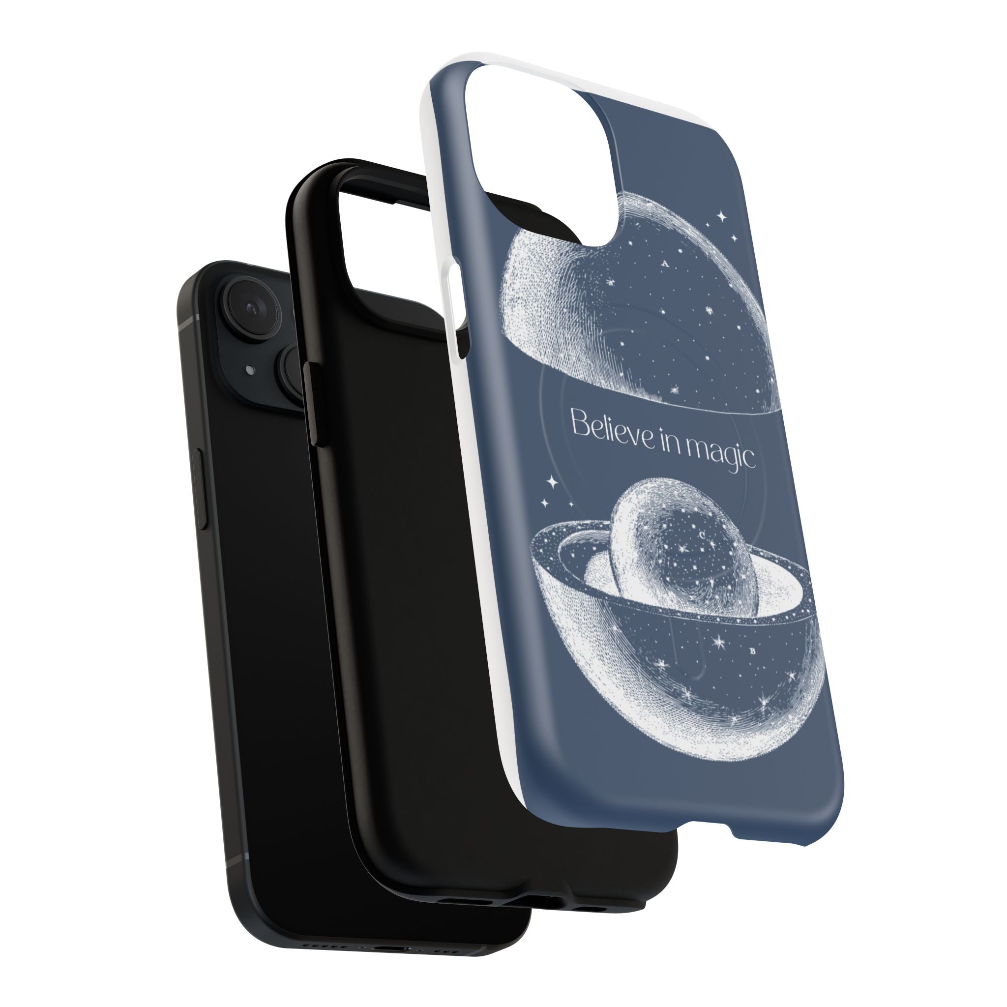 Believe in Magic Phone Case — Protective Magnetic Tough Case with Celestial Design