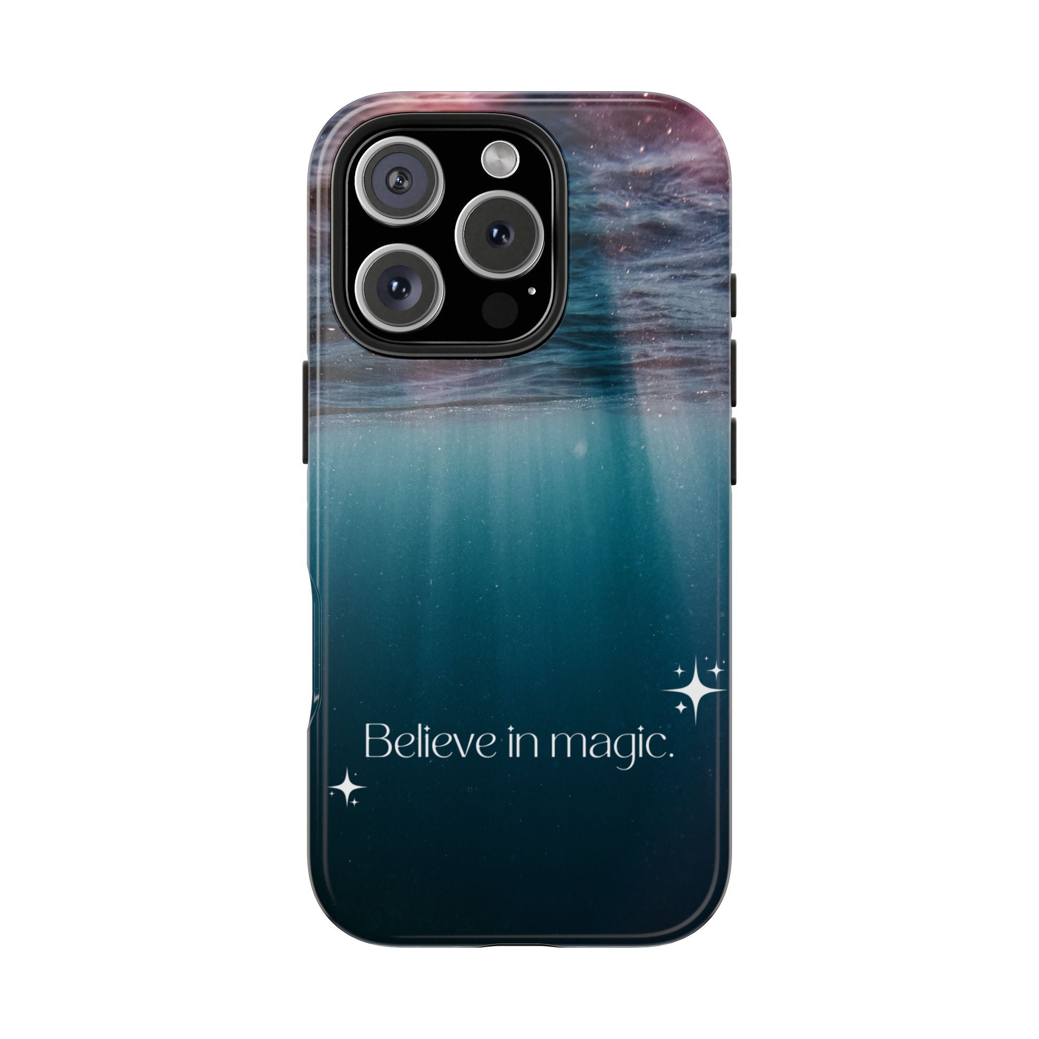 Believe in Magic Phone Case — Mystical Ocean Galaxy Tough Phone Case