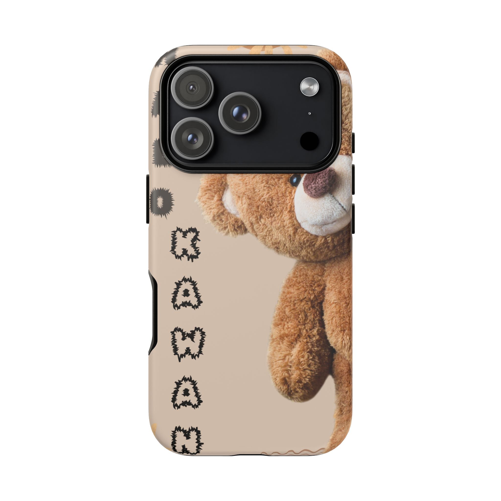 Cute Teddy Bear Phone Case — Personalized "Kawan" Design