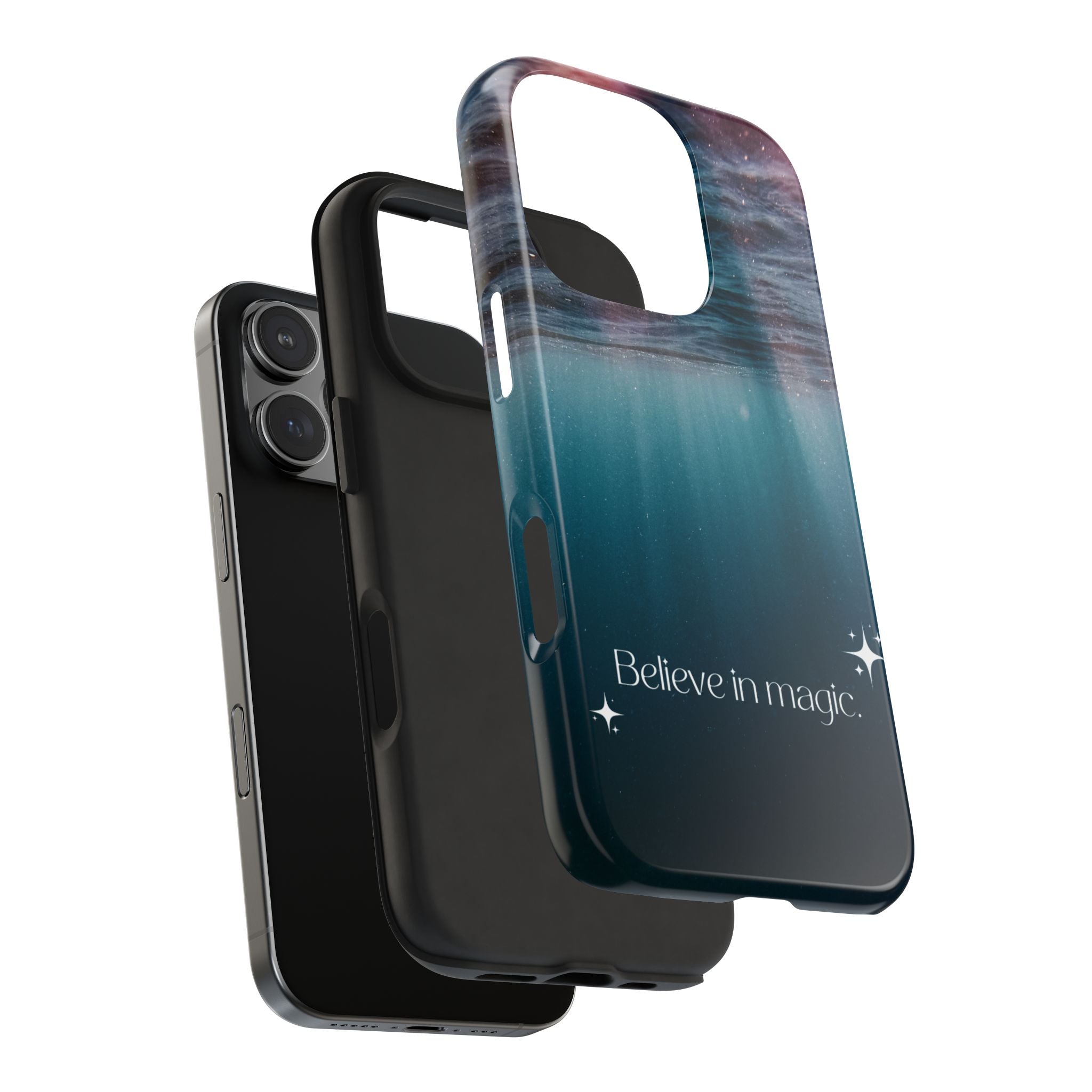 Believe in Magic Phone Case — Mystical Ocean Galaxy Tough Phone Case