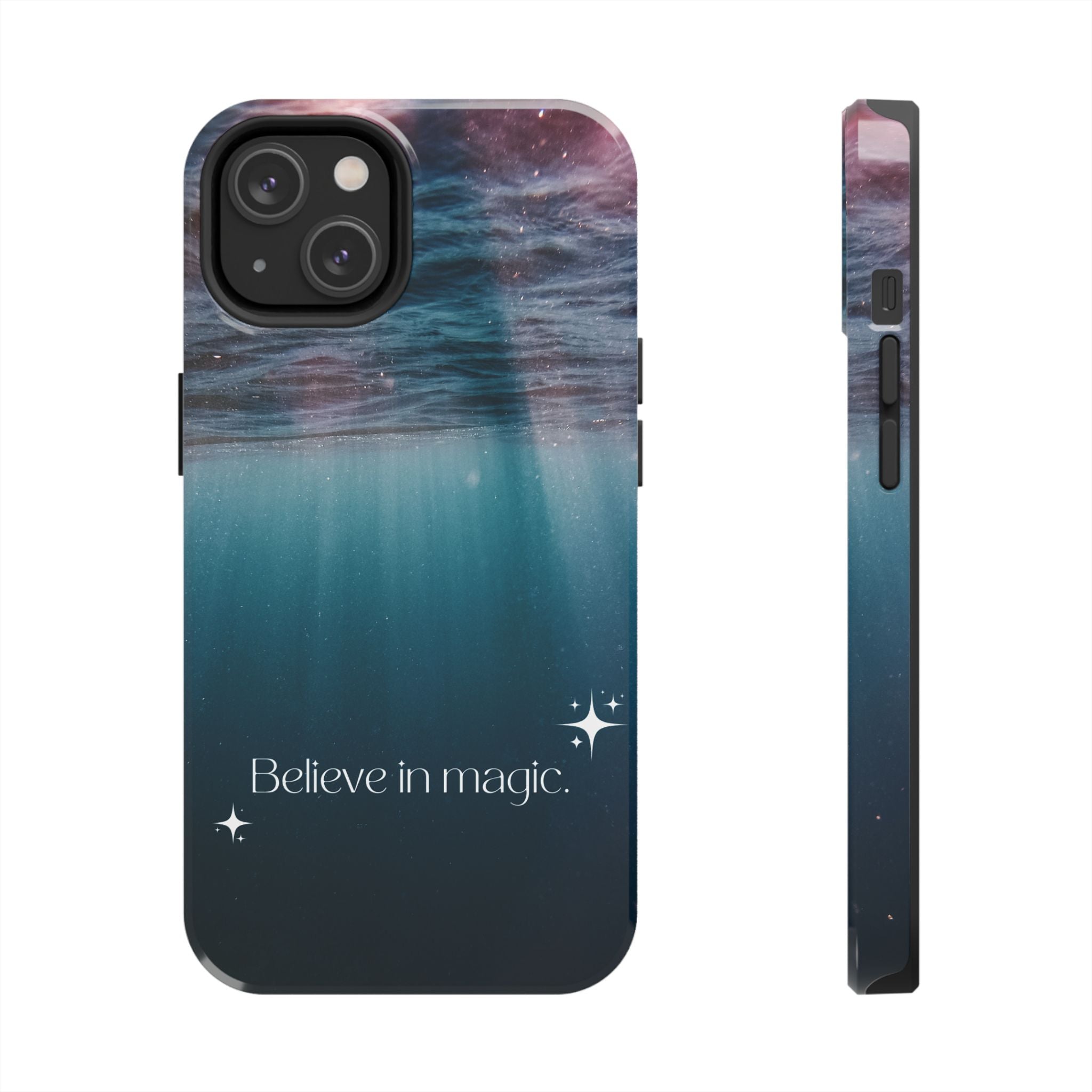 Believe in Magic Phone Case — Mystical Ocean Galaxy Tough Phone Case