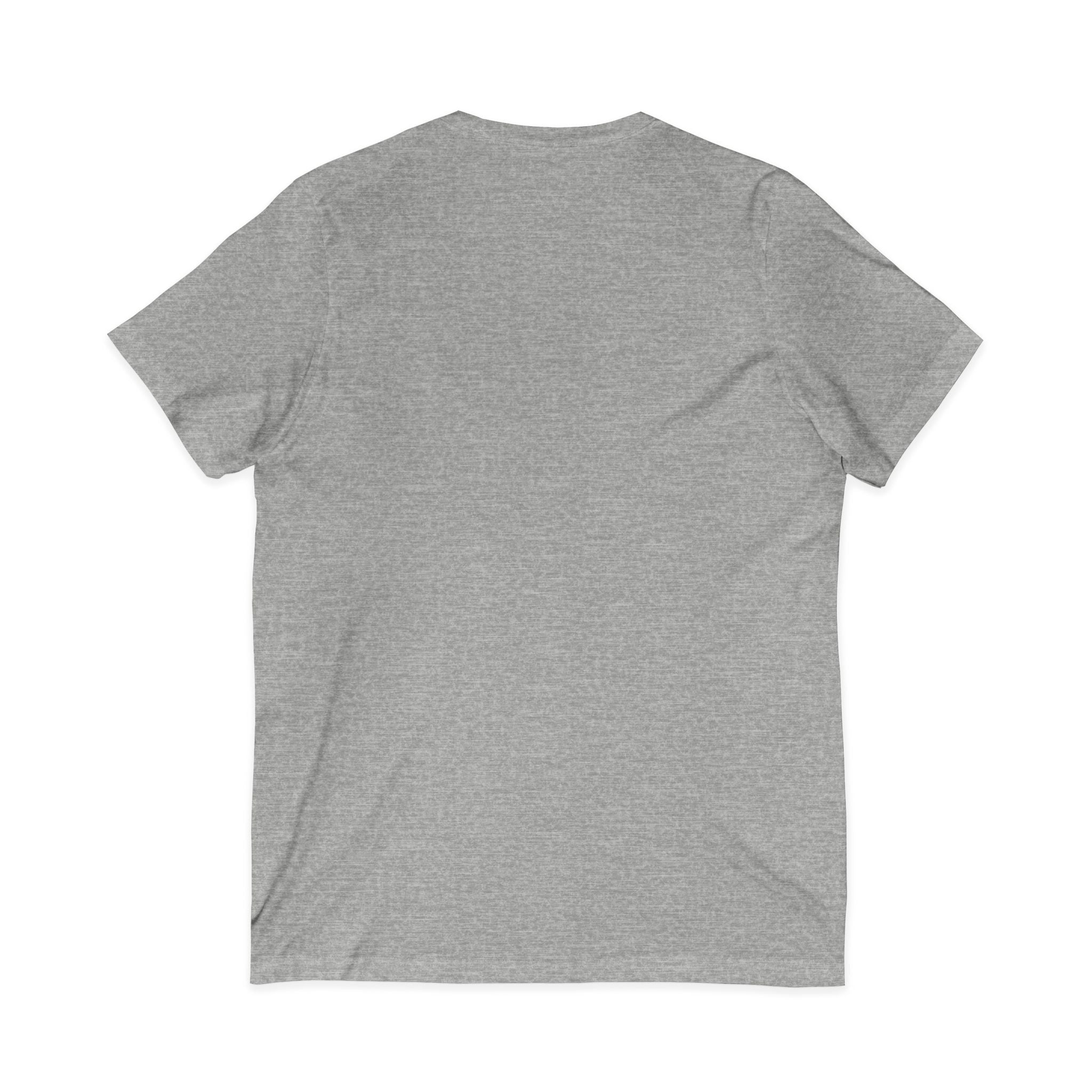 Wear Confidence V‑Neck Tee — Rainbow Script Inspirational T‑Shirt