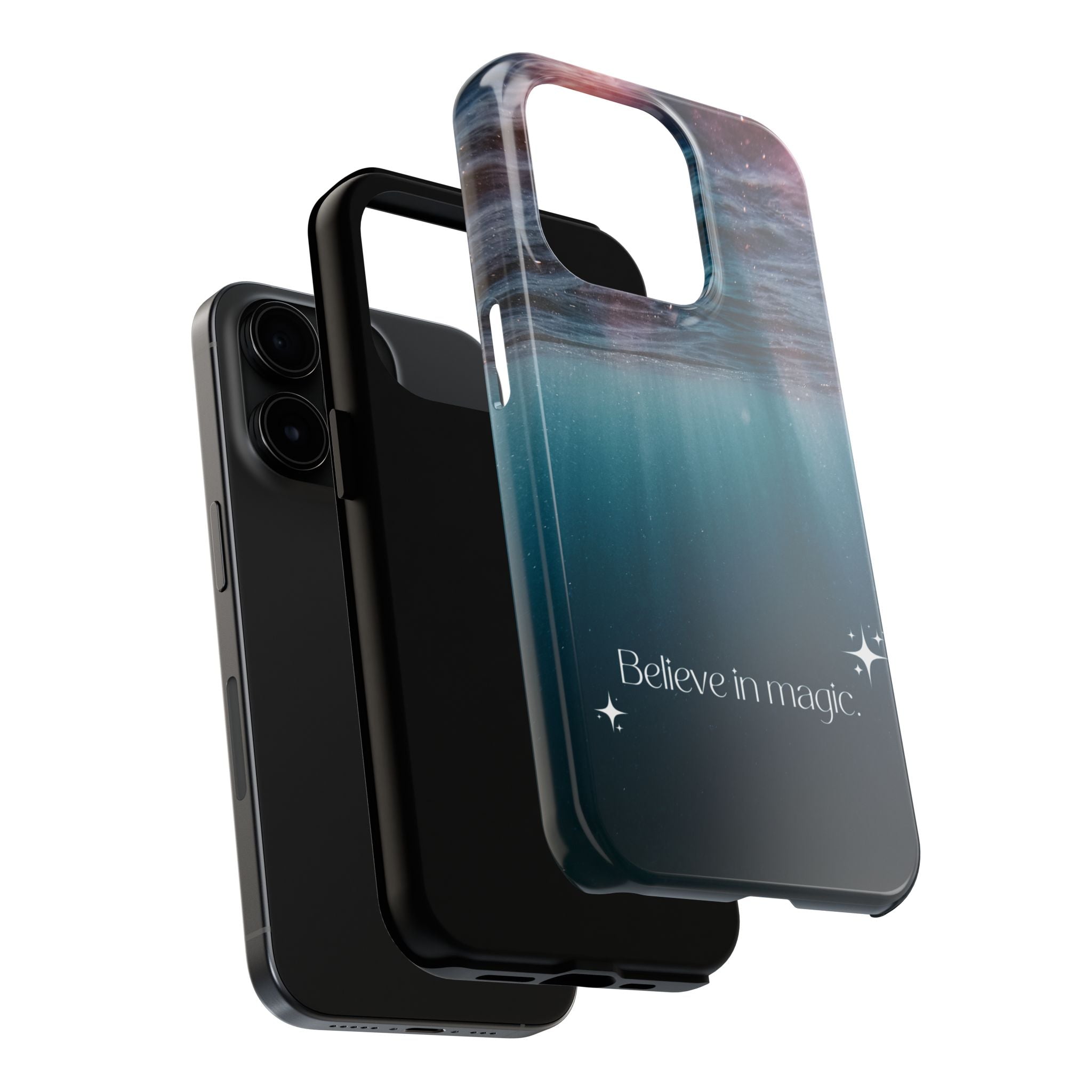 Believe in Magic Phone Case — Mystical Ocean Galaxy Tough Phone Case