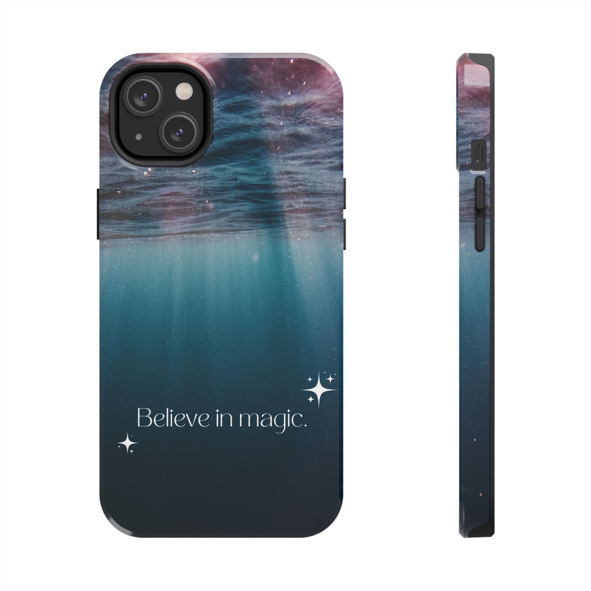 Believe in Magic Phone Case — Mystical Ocean Galaxy Tough Phone Case