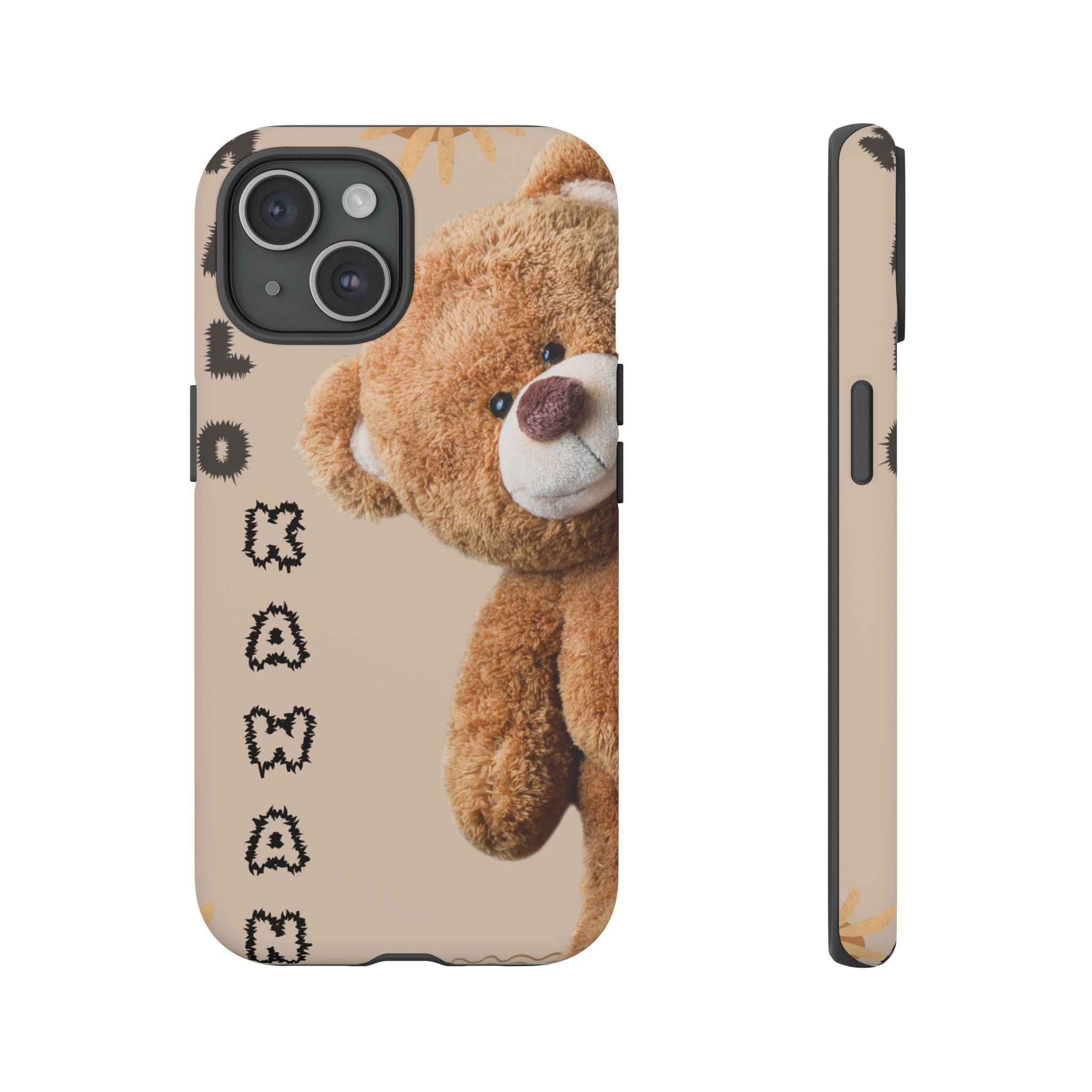 Cute Teddy Bear Phone Case — Personalized "Kawan" Design