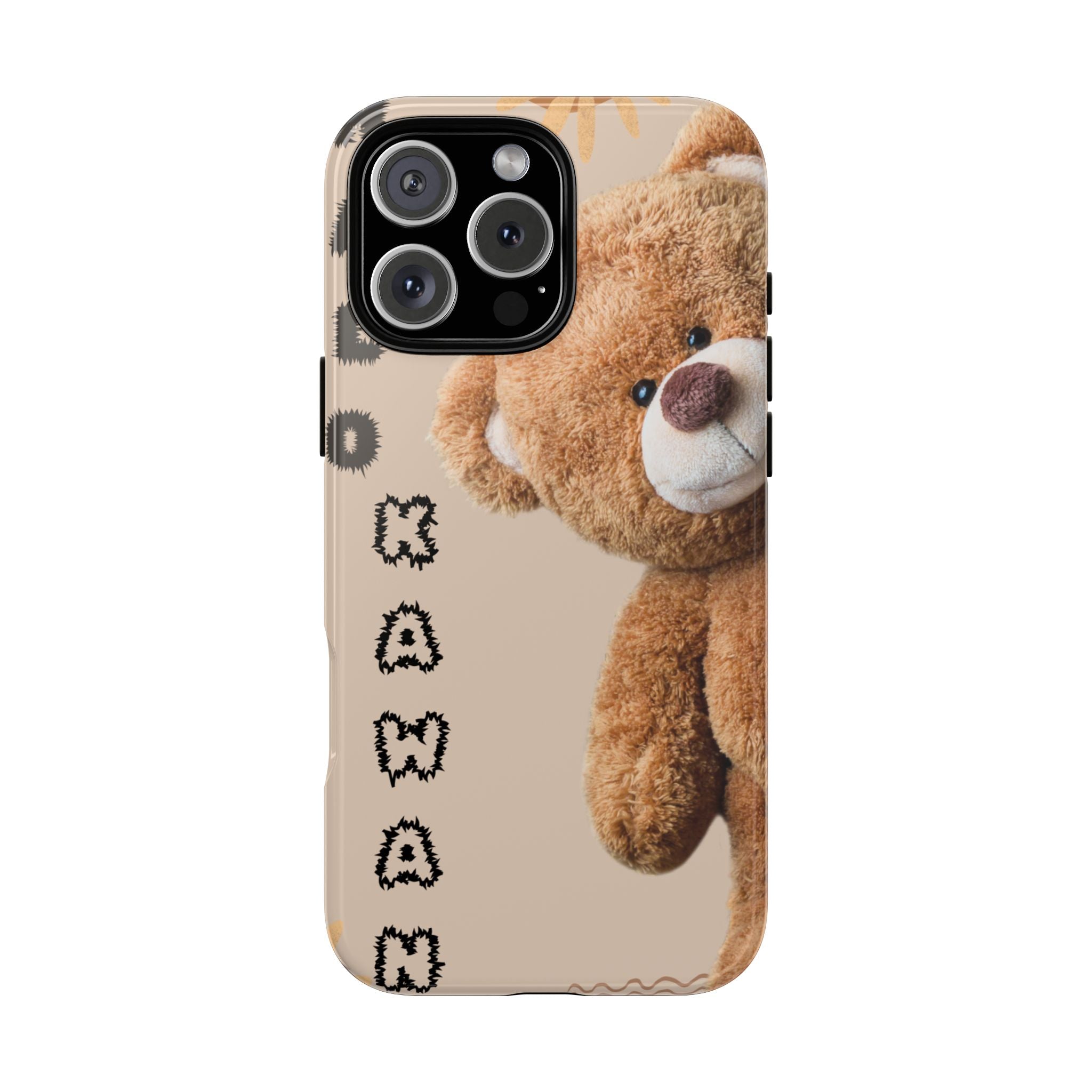 Cute Teddy Bear Phone Case — Personalized "Kawan" Design