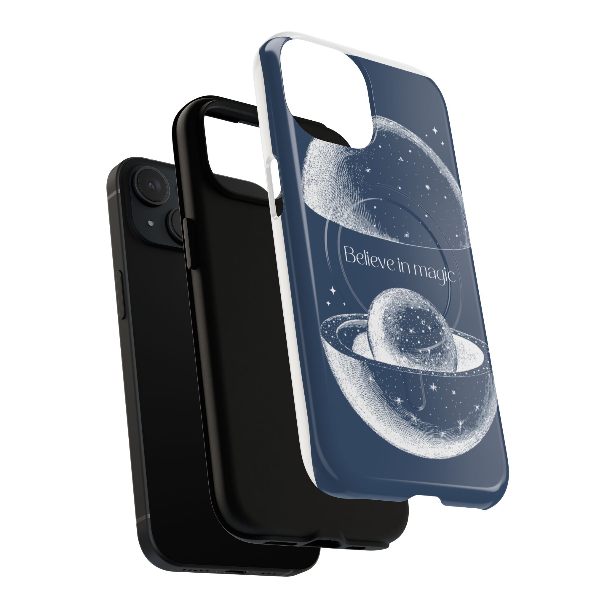 Believe in Magic Phone Case — Protective Magnetic Tough Case with Celestial Design