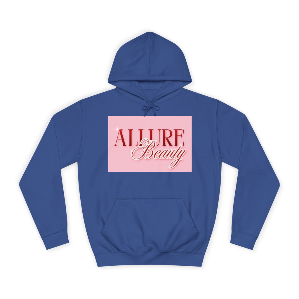 Unisex Allure Beauty Hoodie — Pink Logo Comfort Pullover