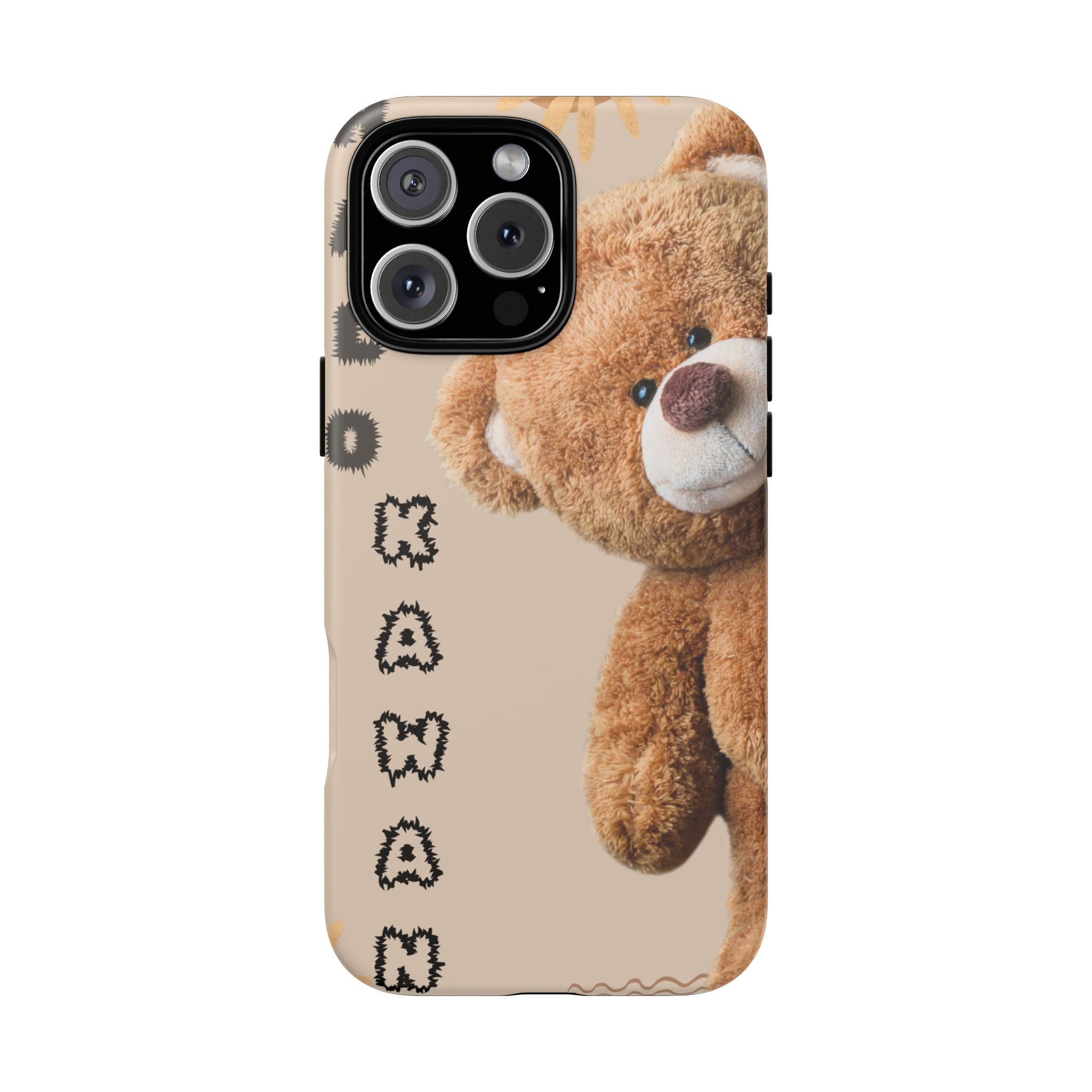Cute Teddy Bear Phone Case — Personalized "Kawan" Design