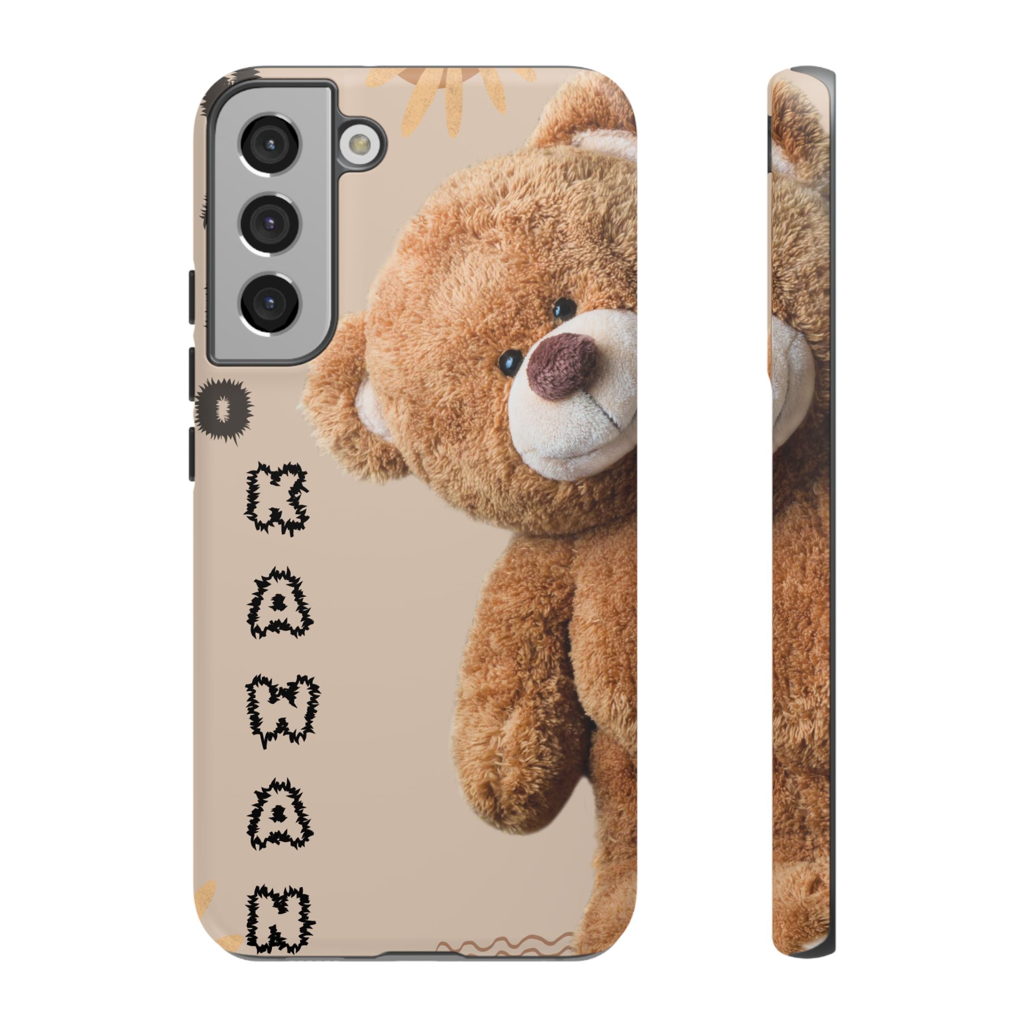 Cute Teddy Bear Phone Case — Personalized "Kawan" Design