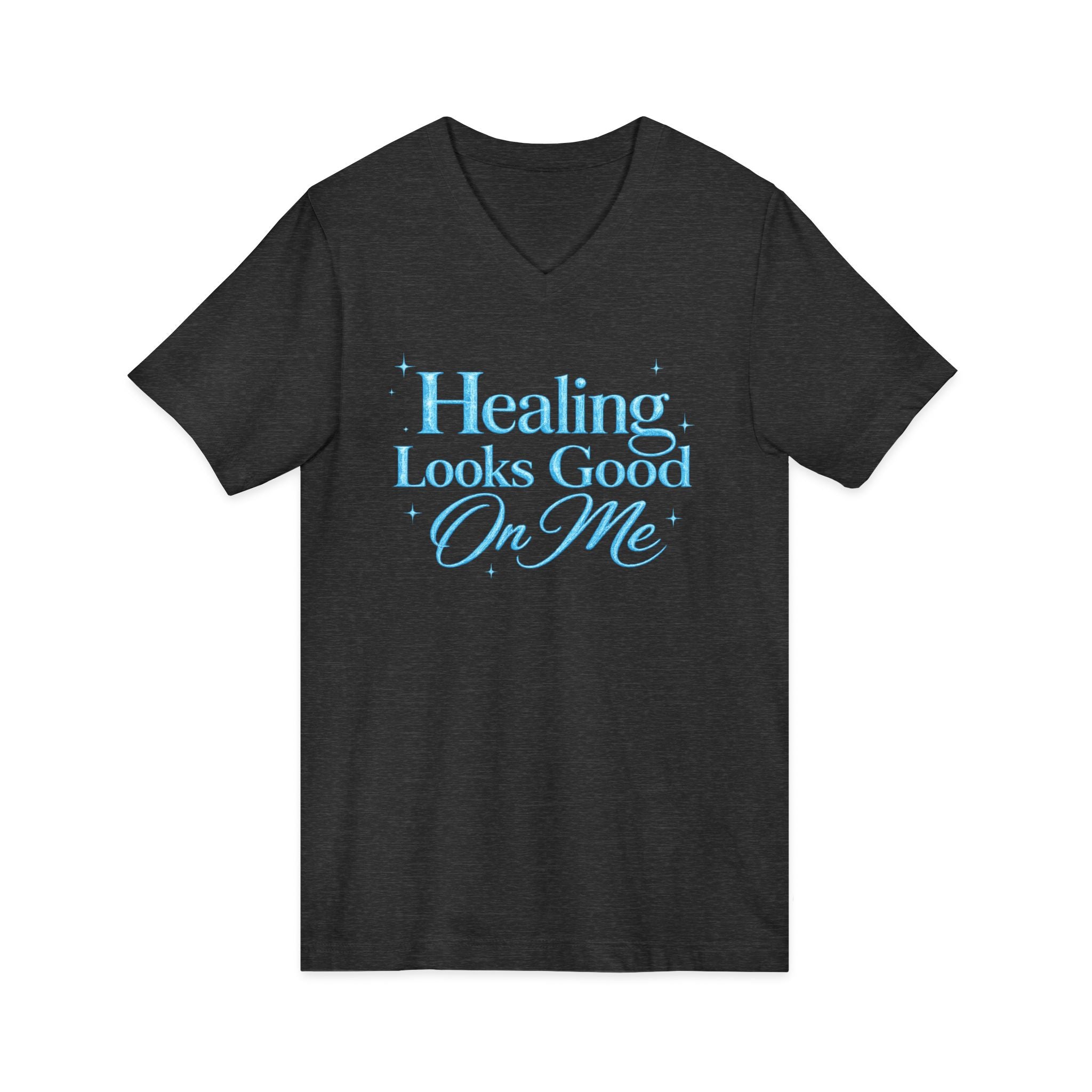 Unisex Healing Looks Good On Me V-Neck Tee