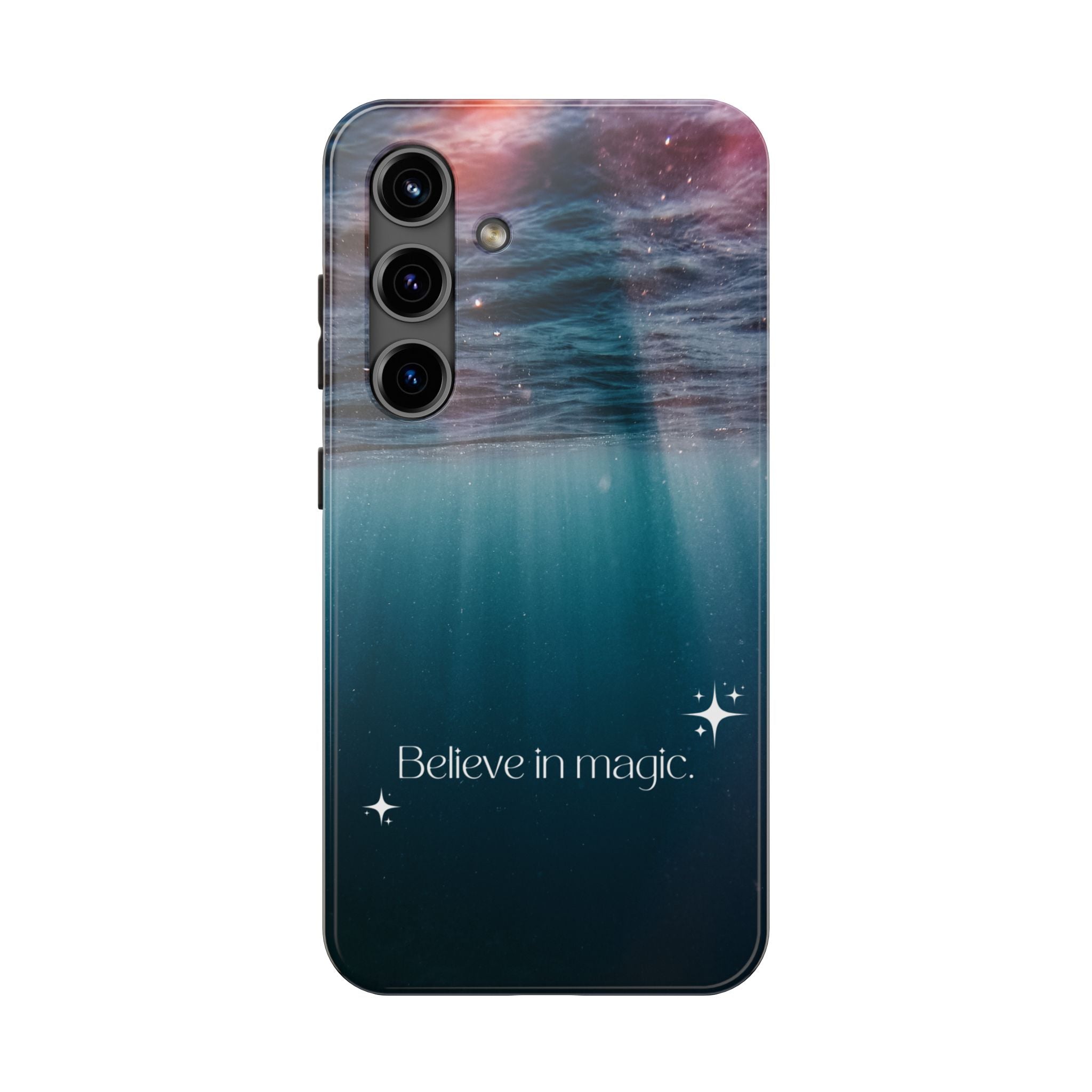 Believe in Magic Phone Case — Mystical Ocean Galaxy Tough Phone Case