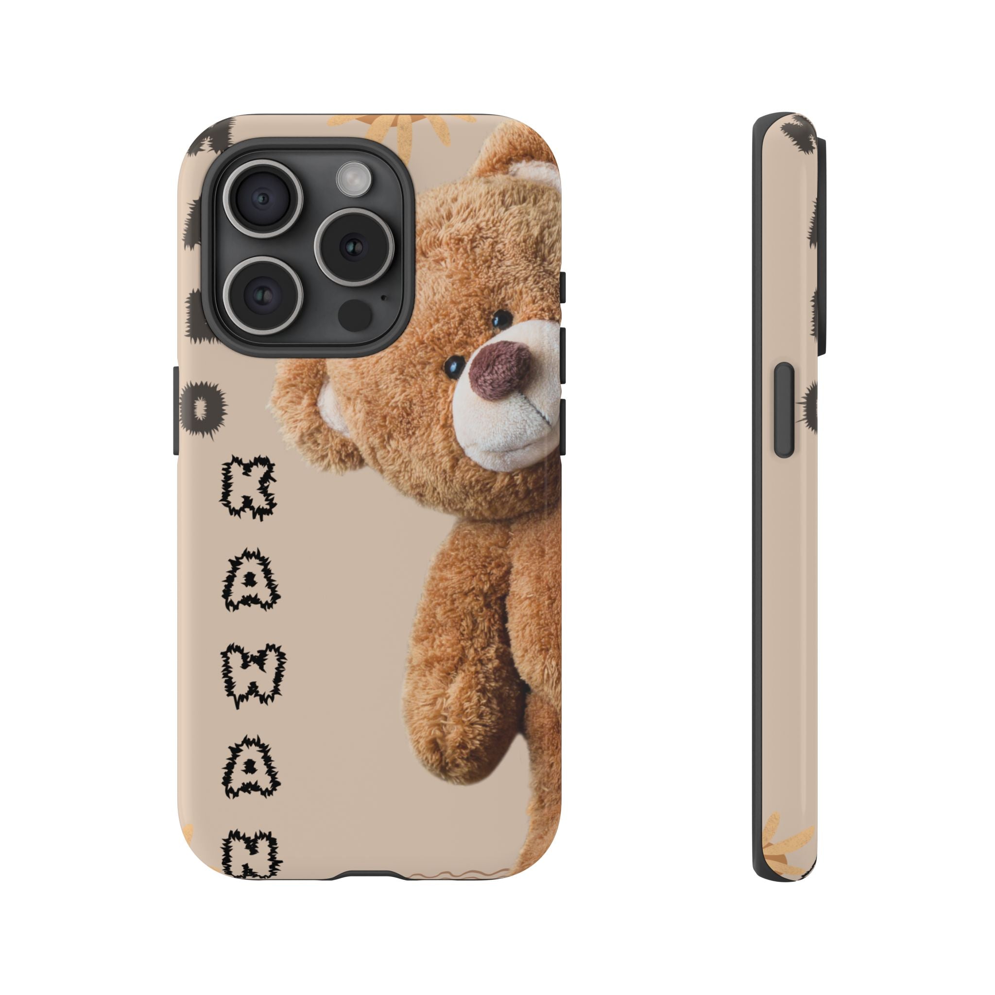 Cute Teddy Bear Phone Case — Personalized "Kawan" Design