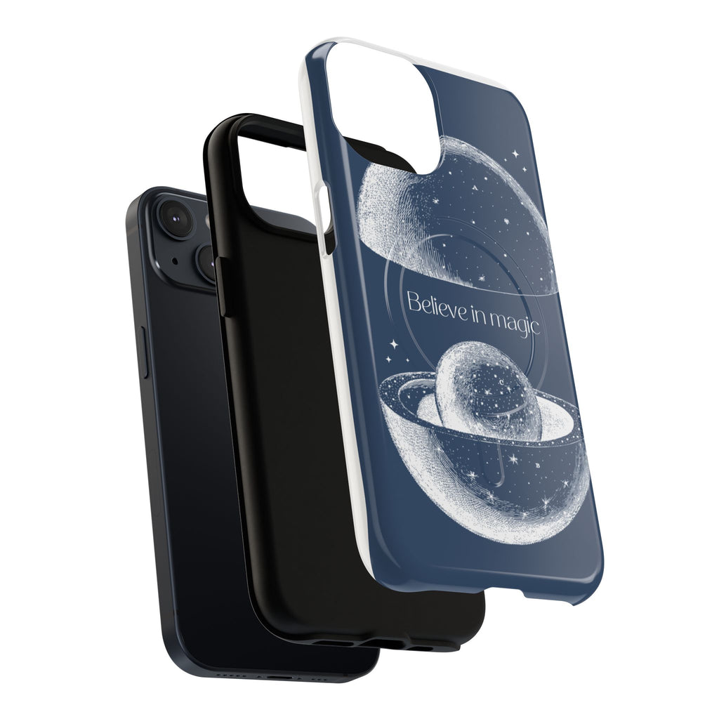 Believe in Magic Phone Case — Protective Magnetic Tough Case with Celestial Design