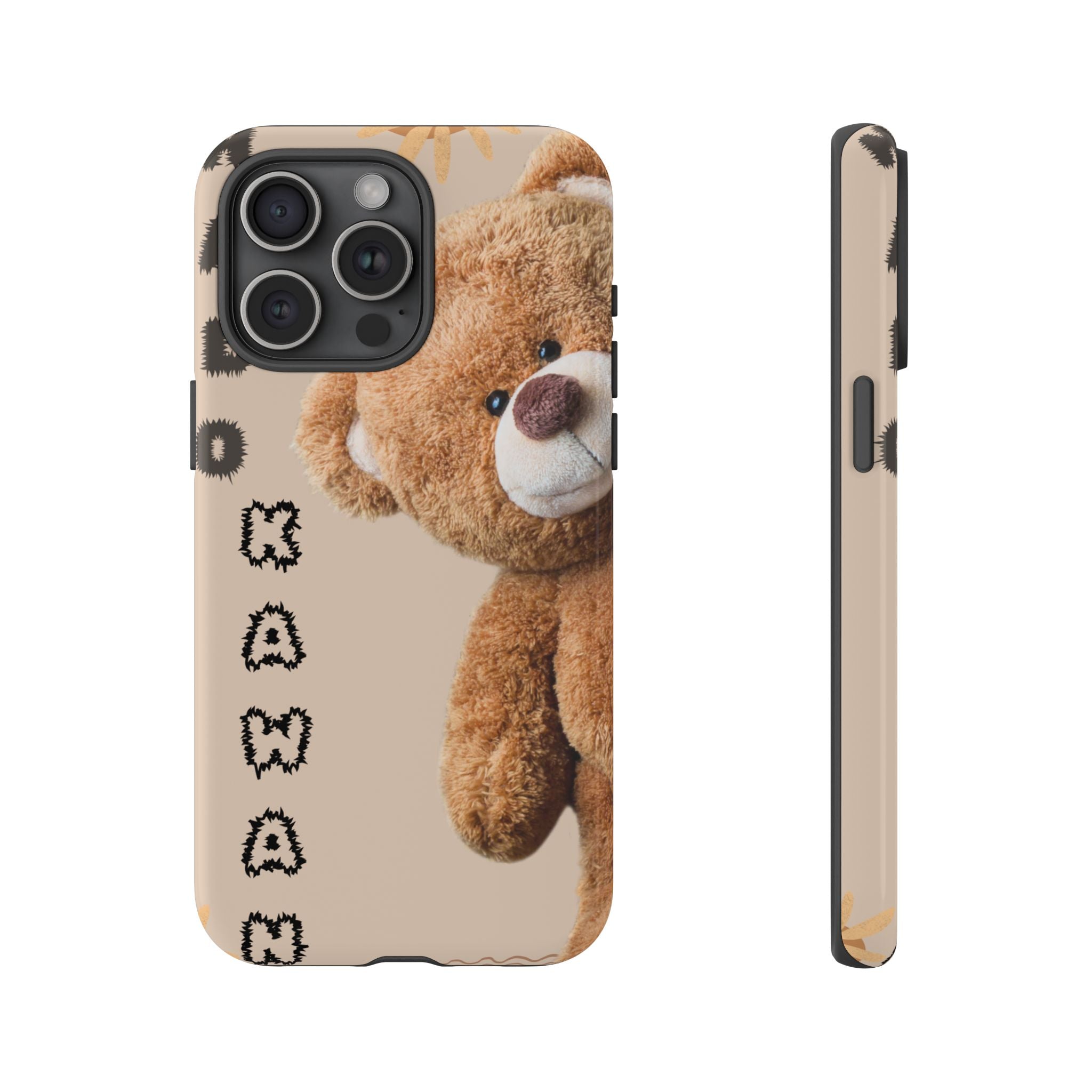 Cute Teddy Bear Phone Case — Personalized "Kawan" Design