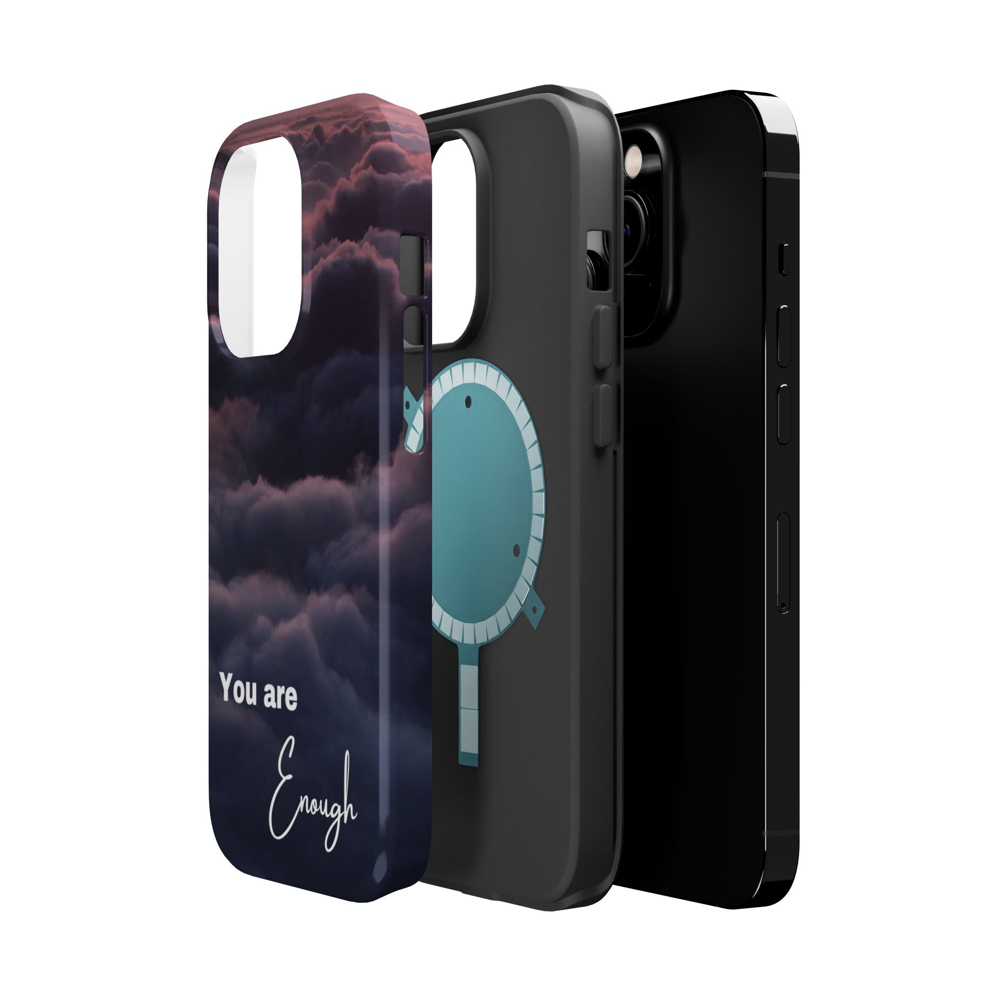 Phone Case — 'You Are Enough' Cloudy Sky Magnetic Impact-Resistant Case