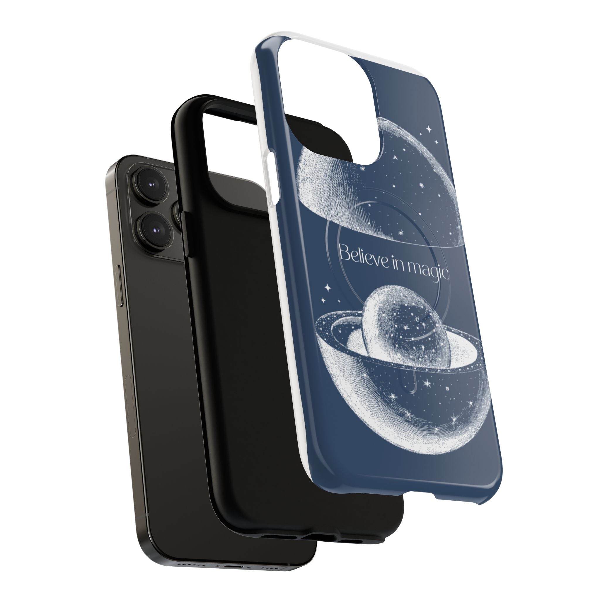 Believe in Magic Phone Case — Protective Magnetic Tough Case with Celestial Design
