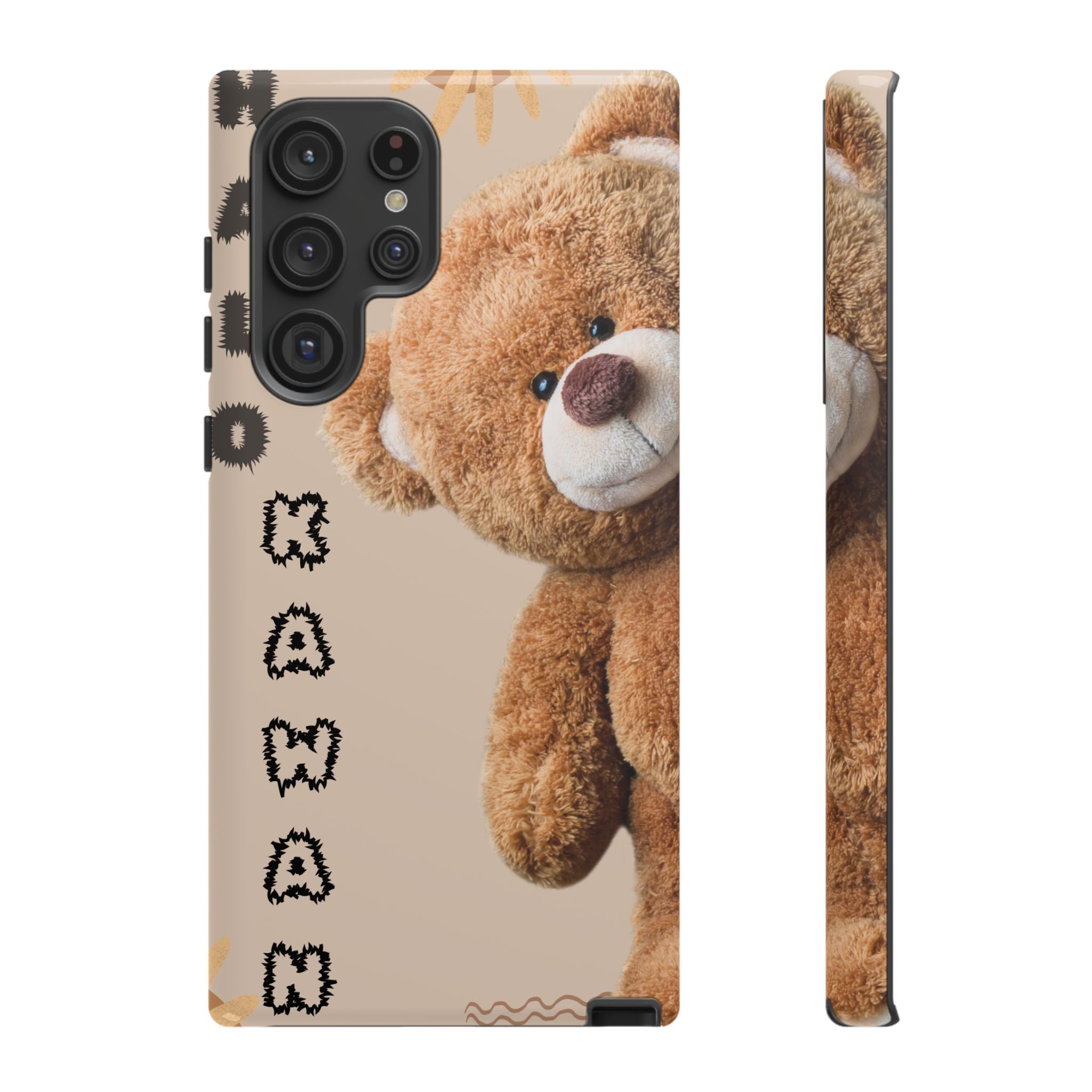 Cute Teddy Bear Phone Case — Personalized "Kawan" Design