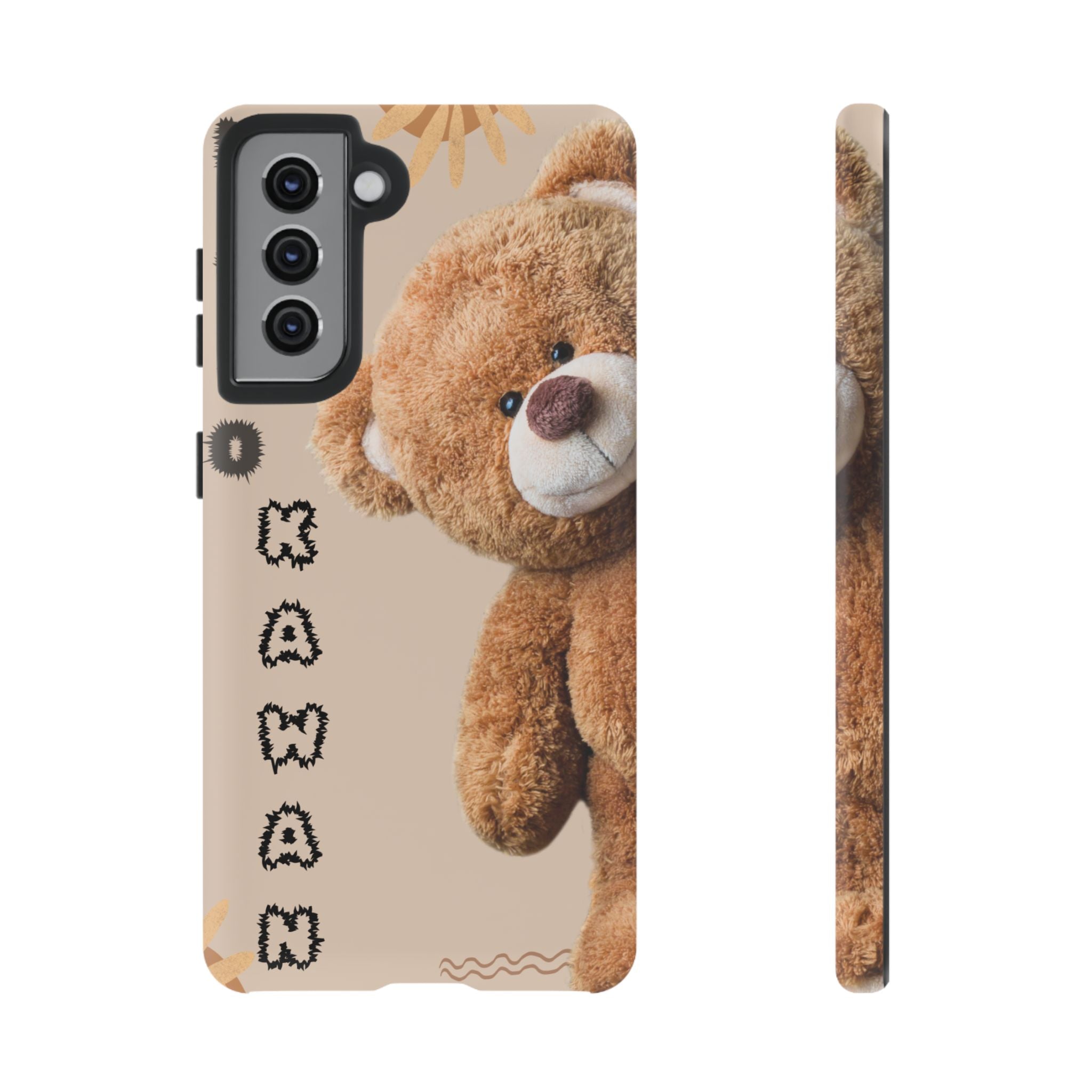 Cute Teddy Bear Phone Case — Personalized "Kawan" Design
