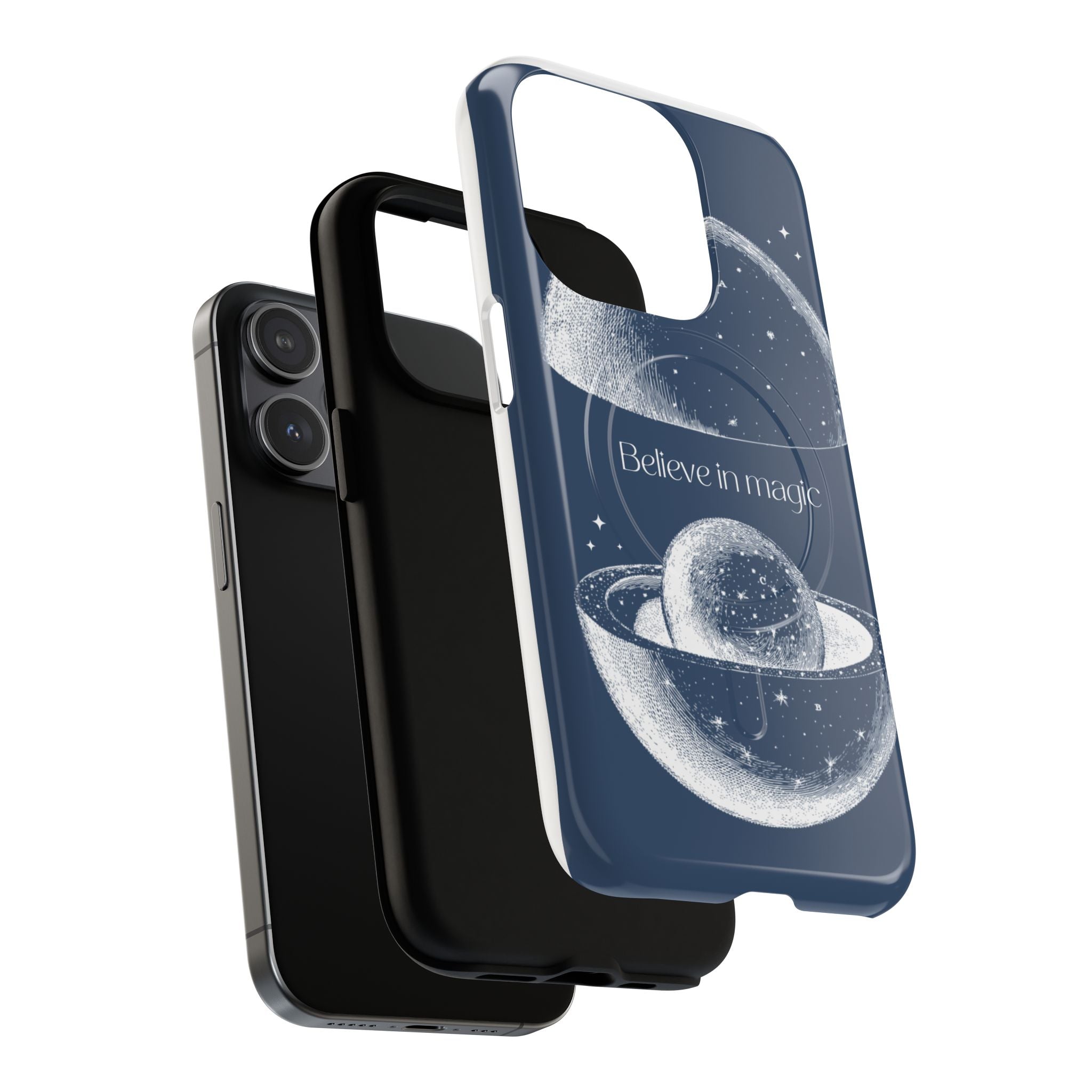 Believe in Magic Phone Case — Protective Magnetic Tough Case with Celestial Design